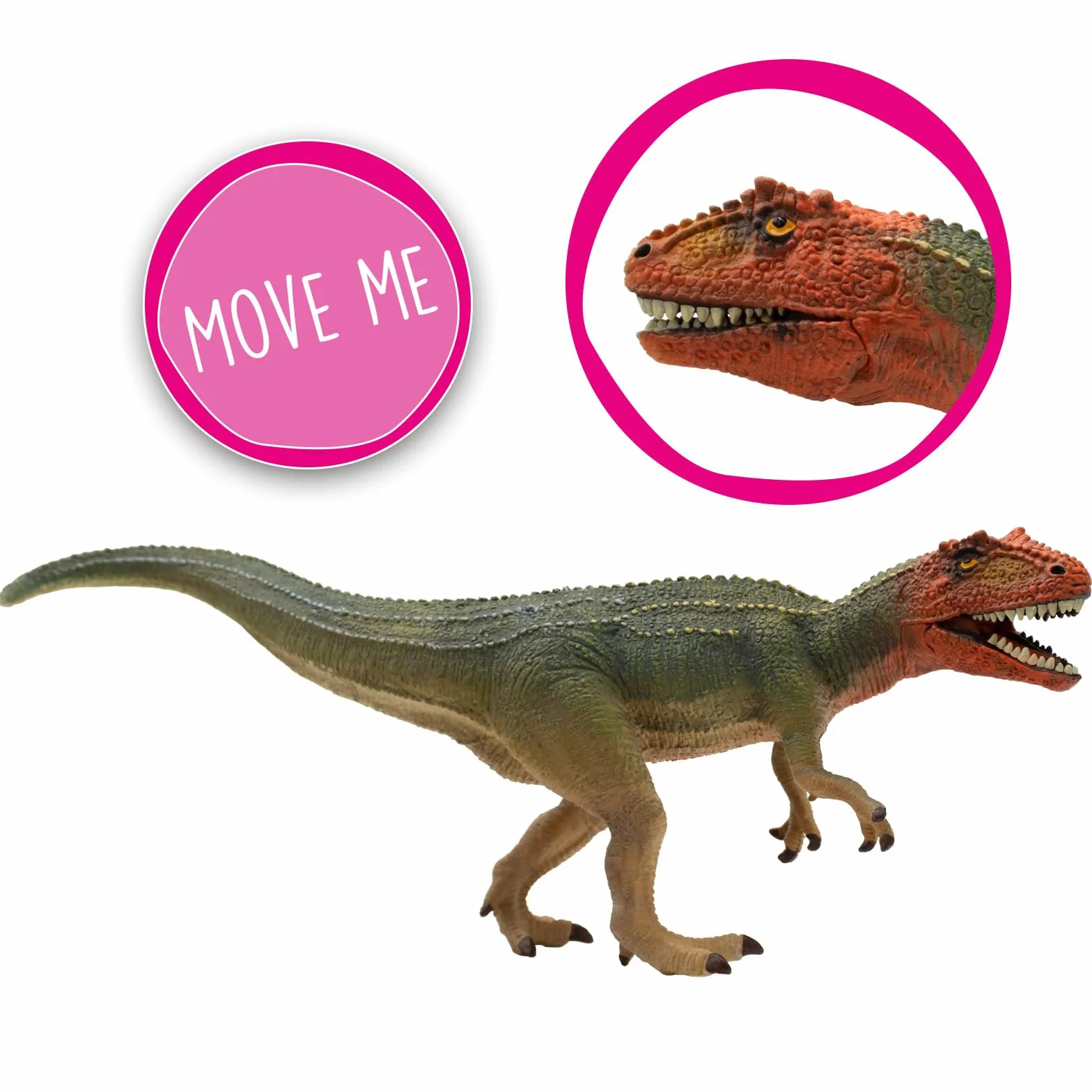 Bullyland 61472 - Figurka giganotozaura, dinozaur o wielkości ok. 31,5 cm, wierna szczegółowo, bez PCW, idealna jako mały prezent dla dzieci od 3 lat