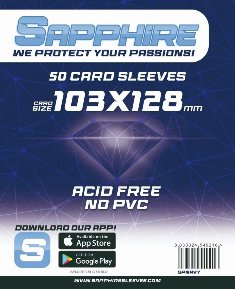 Red Glove 50 Sleeves Navy 103 x 128 SPNAVY