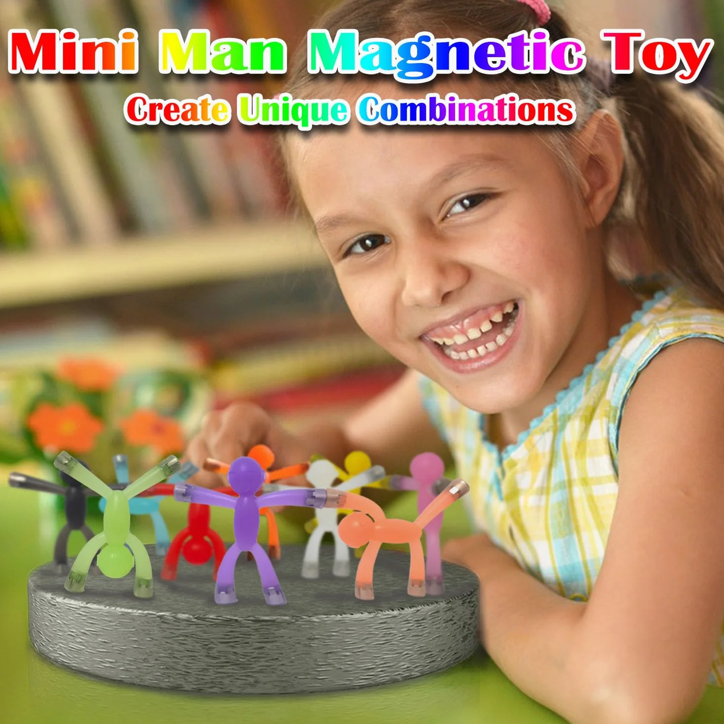 JRD&BS WINL Mini magnetyczne figurki zabawki dla dziecka, magnesy do zabawy, magnesy na lodówkę, podróżne, 10 sztuk