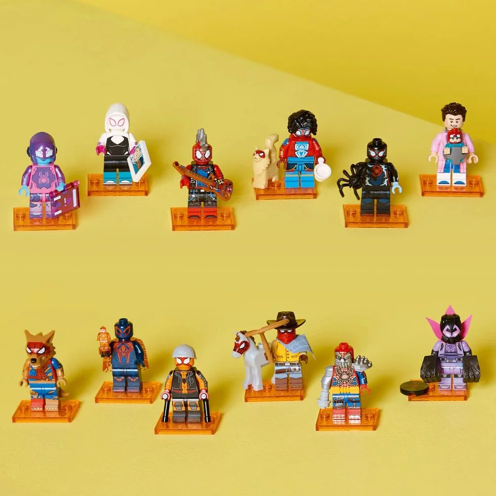 LEGO Minifigures Spider-Man: Poprzez multiwersum, superbohaterowie Marvela do kolekcji, w tym Miles Morales i Peter Parker, zabawki dla chłopców i dziewczynek od 5 lat, prezent dla kolekcjonera 71050