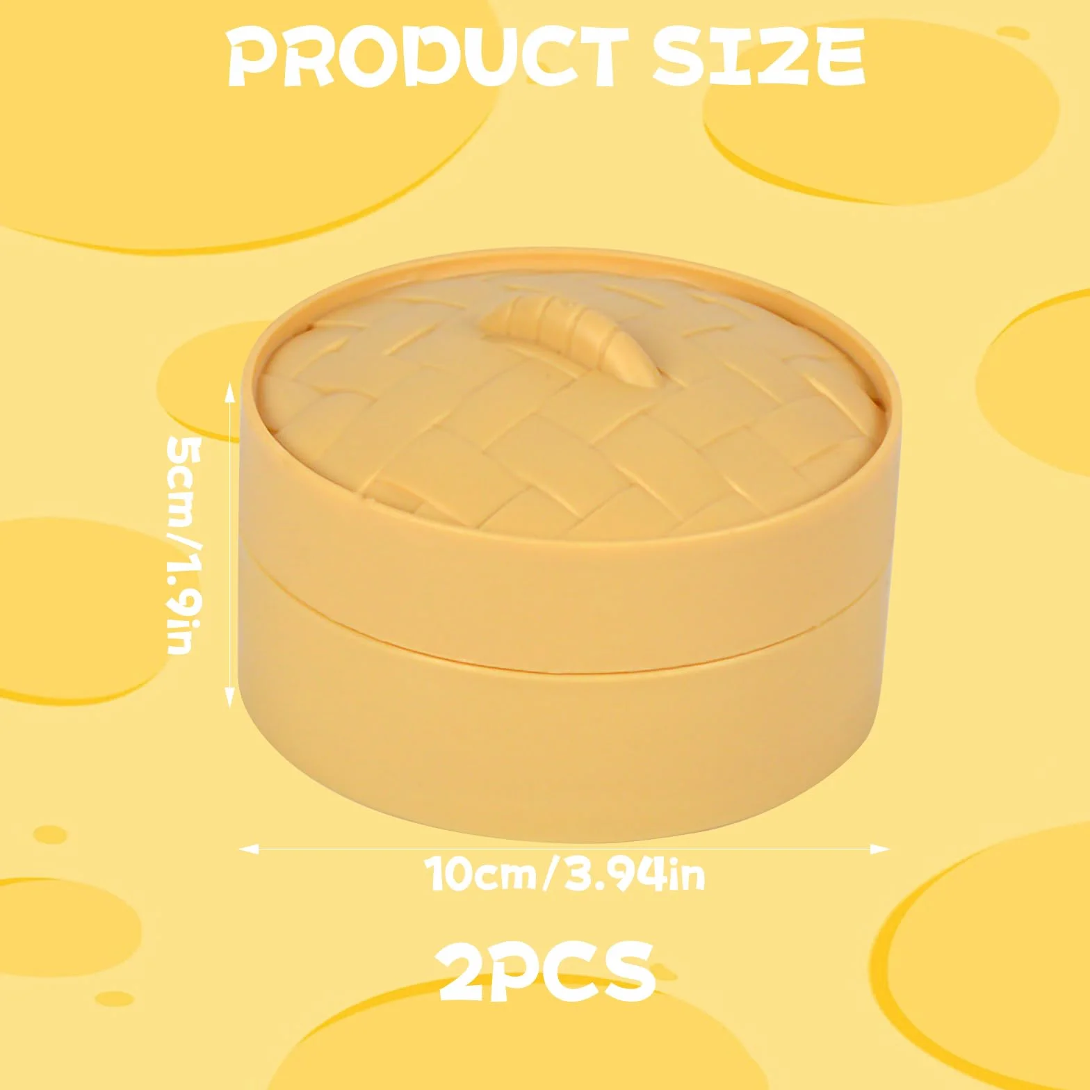 pieróg squishy, dla gigantycznych pierożków, dla rodziny (biały)