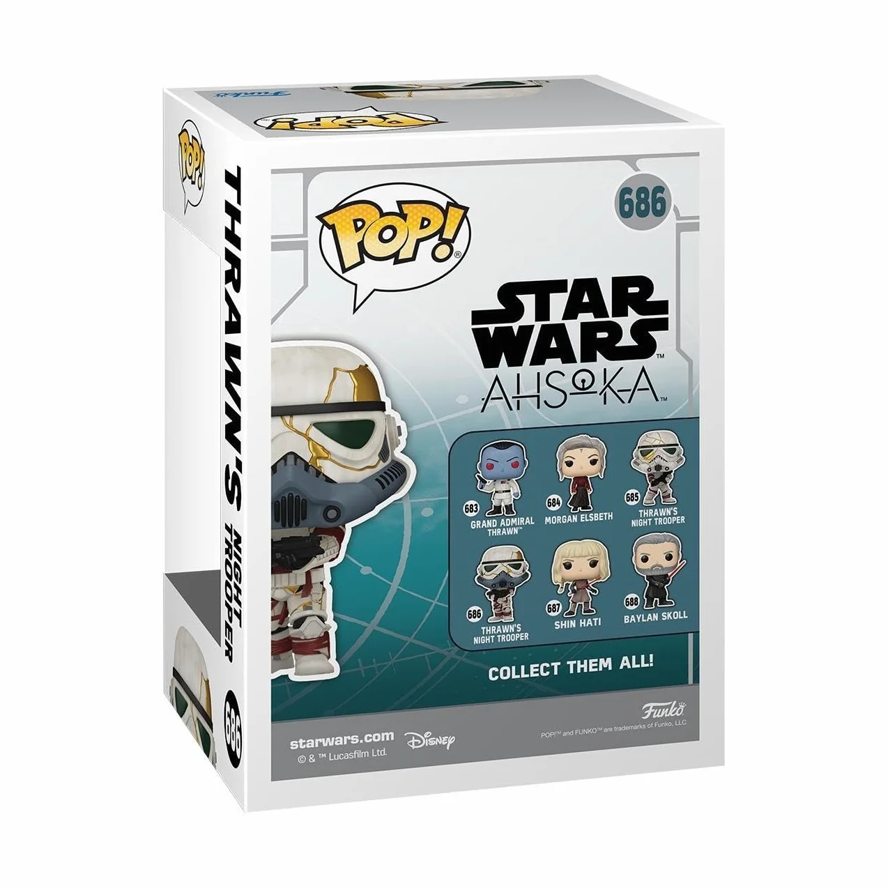 Funko POP! Vinyl: Star Wars Ahsoka - Thrawn's Night Trooper - (Lewa) - Kolekcjonerska figurka winylowa - Pomysł na prezent - Oficjalny towar - Zabawki dla dzieci i dorosłych - Fani TV