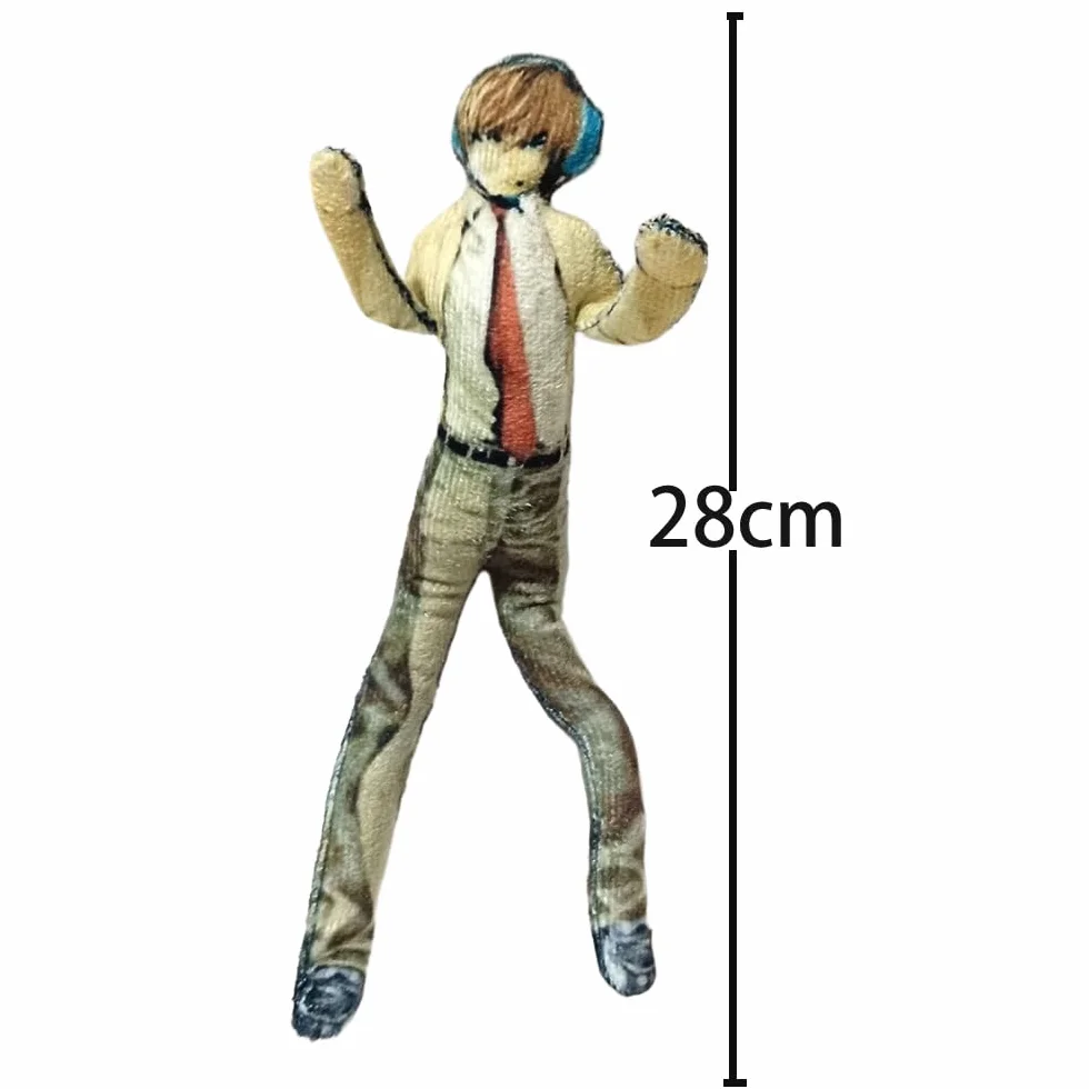 Light Yagami L Figure Plush Anime Skręcalne Figurki Akcji Lalka Cartoon Poduszka Możliwa Figurka Anime Dekoracja Domu Kanapy