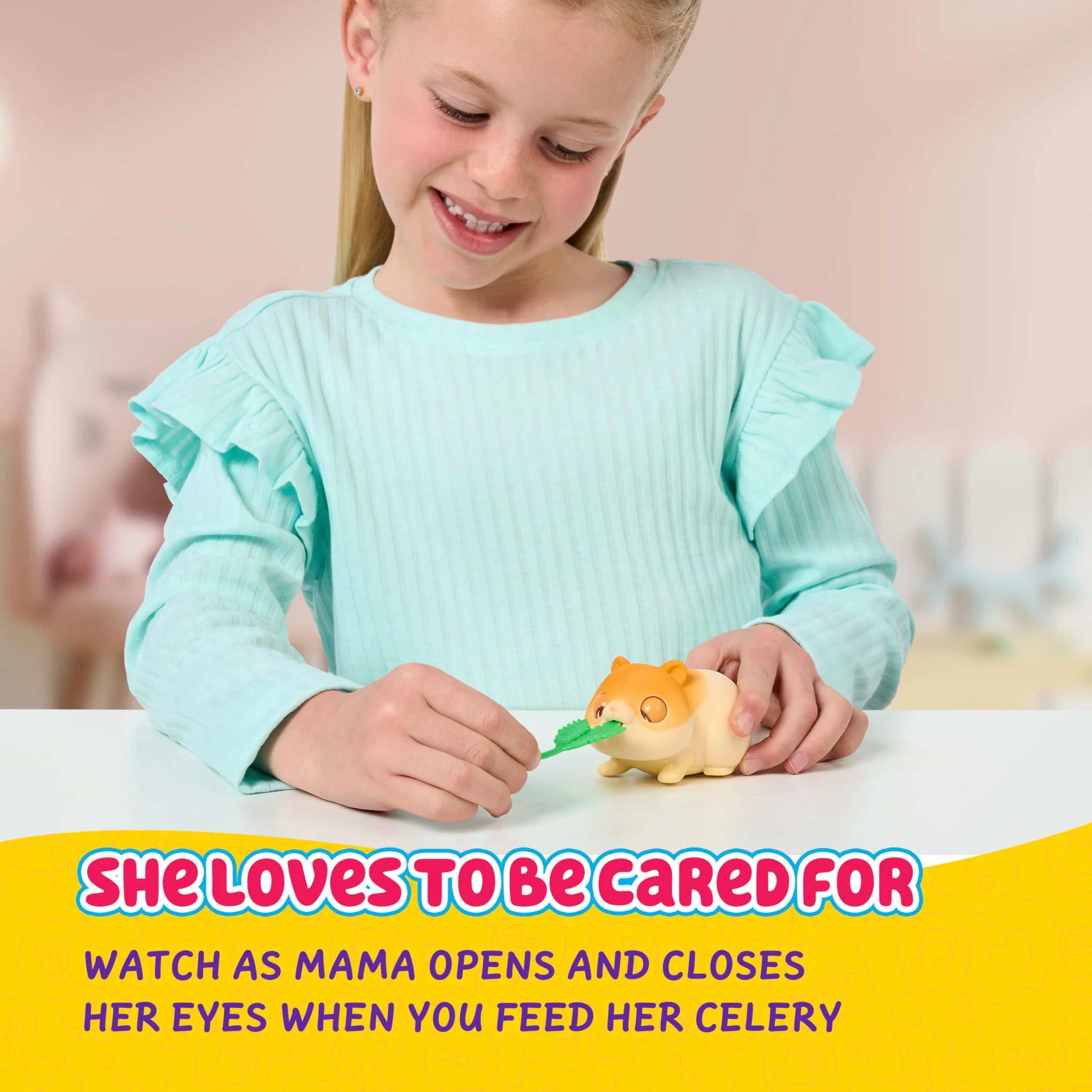 Little Live Pets – Mama Surprise Minis Chomik, zadbaj o swoją mamę chomika lub zajączka w swoim stajni i gorące 2, 3 lub 4 mini niemowlęta