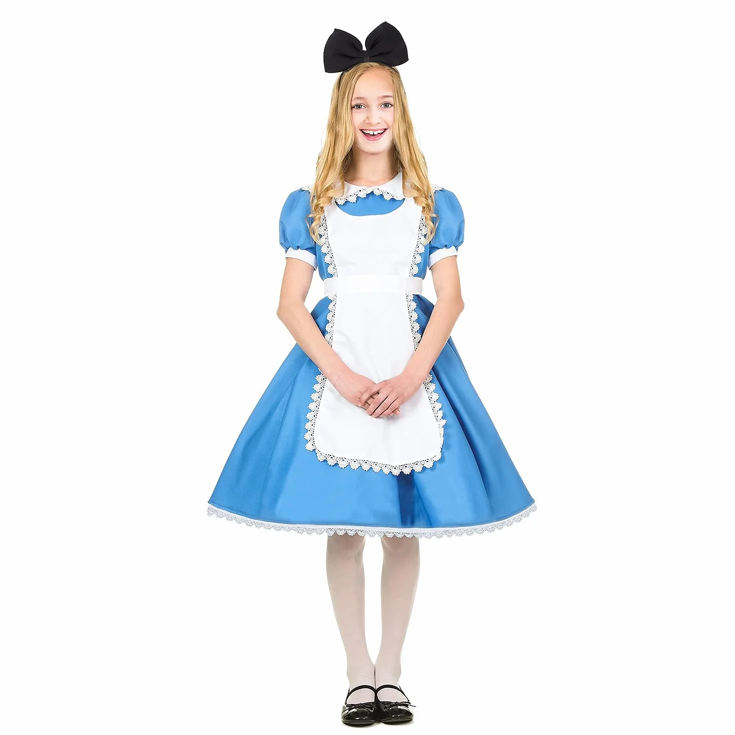 Hoshin opaska do włosów kokarda opaska na głowę nakrycie głowy dla kobiet i dziewcząt, idealne akcesoria do włosów na imprezę i cosplay (czarne)