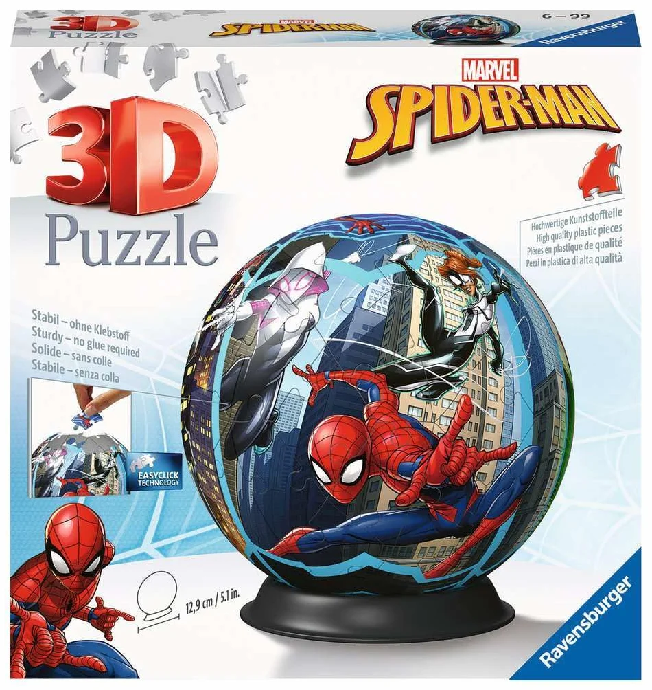 Puzzle 3D Kula: Spiderman