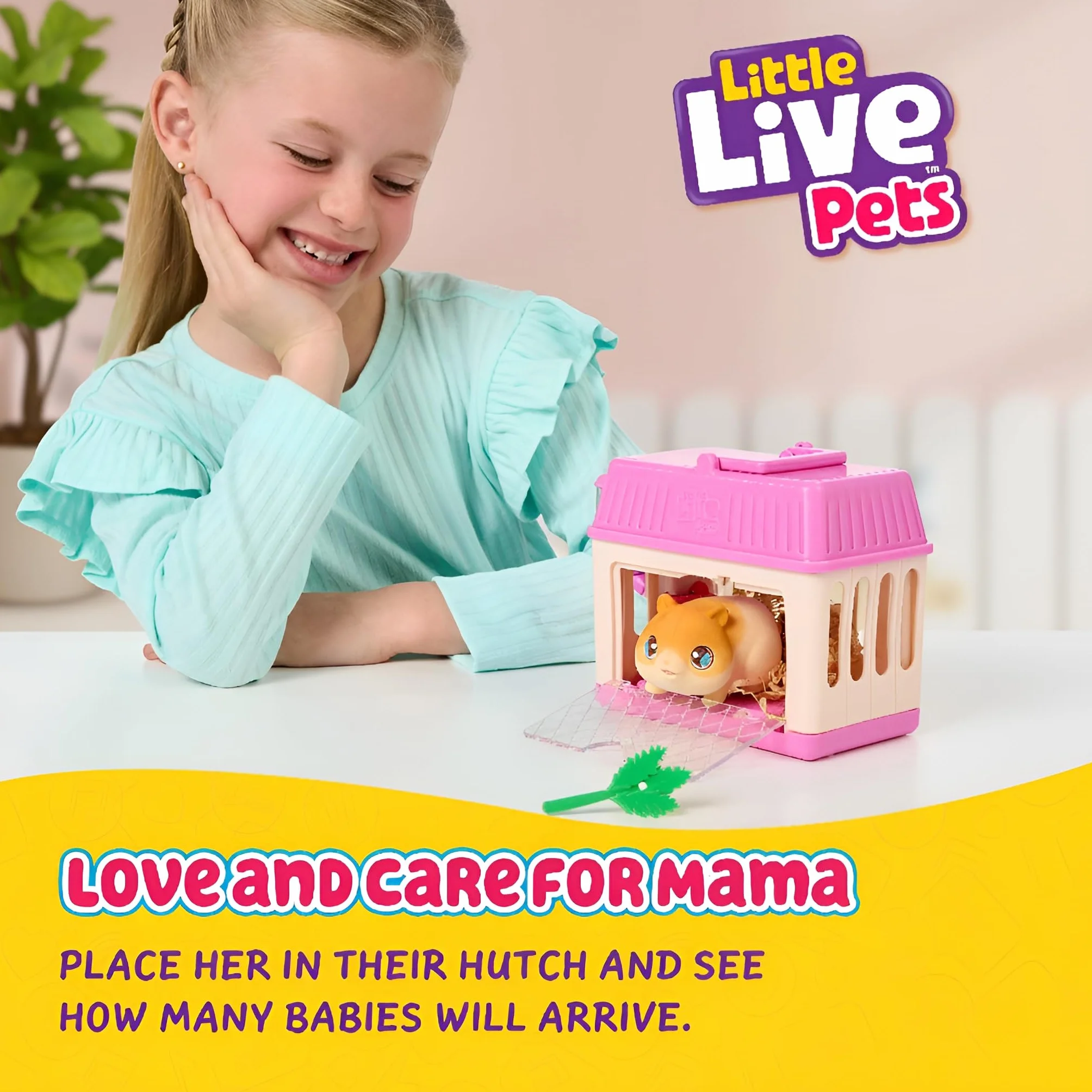 Little Live Pets – Mama Surprise Minis Chomik, zadbaj o swoją mamę chomika lub zajączka w swoim stajni i gorące 2, 3 lub 4 mini niemowlęta