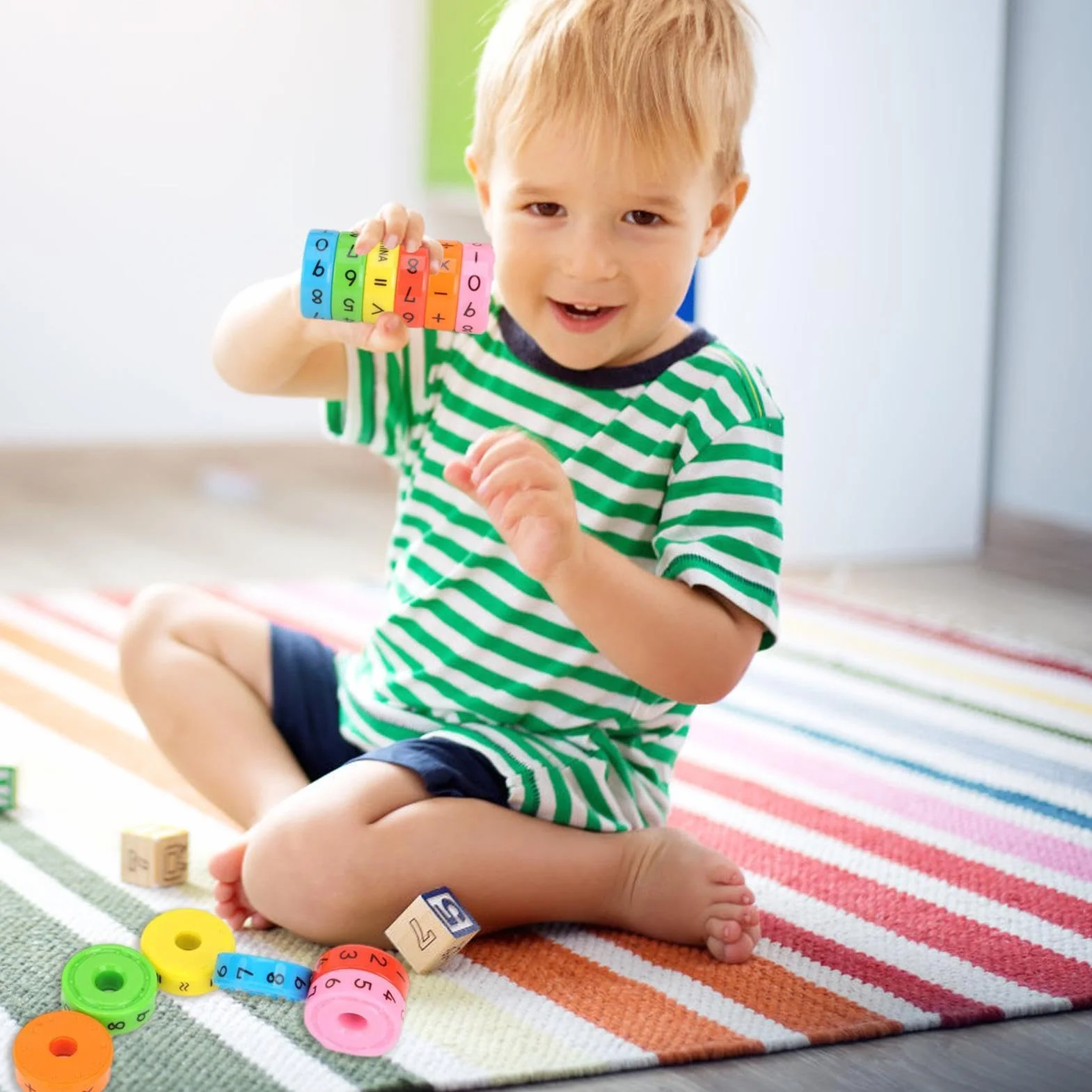 Matematyczna zabawka edukacyjna, matematyczne gry manipulacyjne, obracająca się kostka liczb matematycznych | Gra liczbowa do dodawania, odejmowania, mnożenia, dzielenia i integralności
