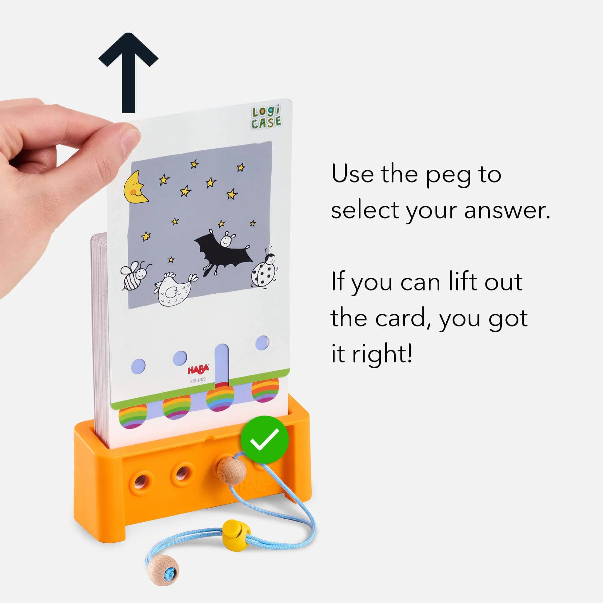 HABA Logic! CASE Starter Set 5+, gra logiczna dla dzieci od 4 lat, gra podróżna, 306118