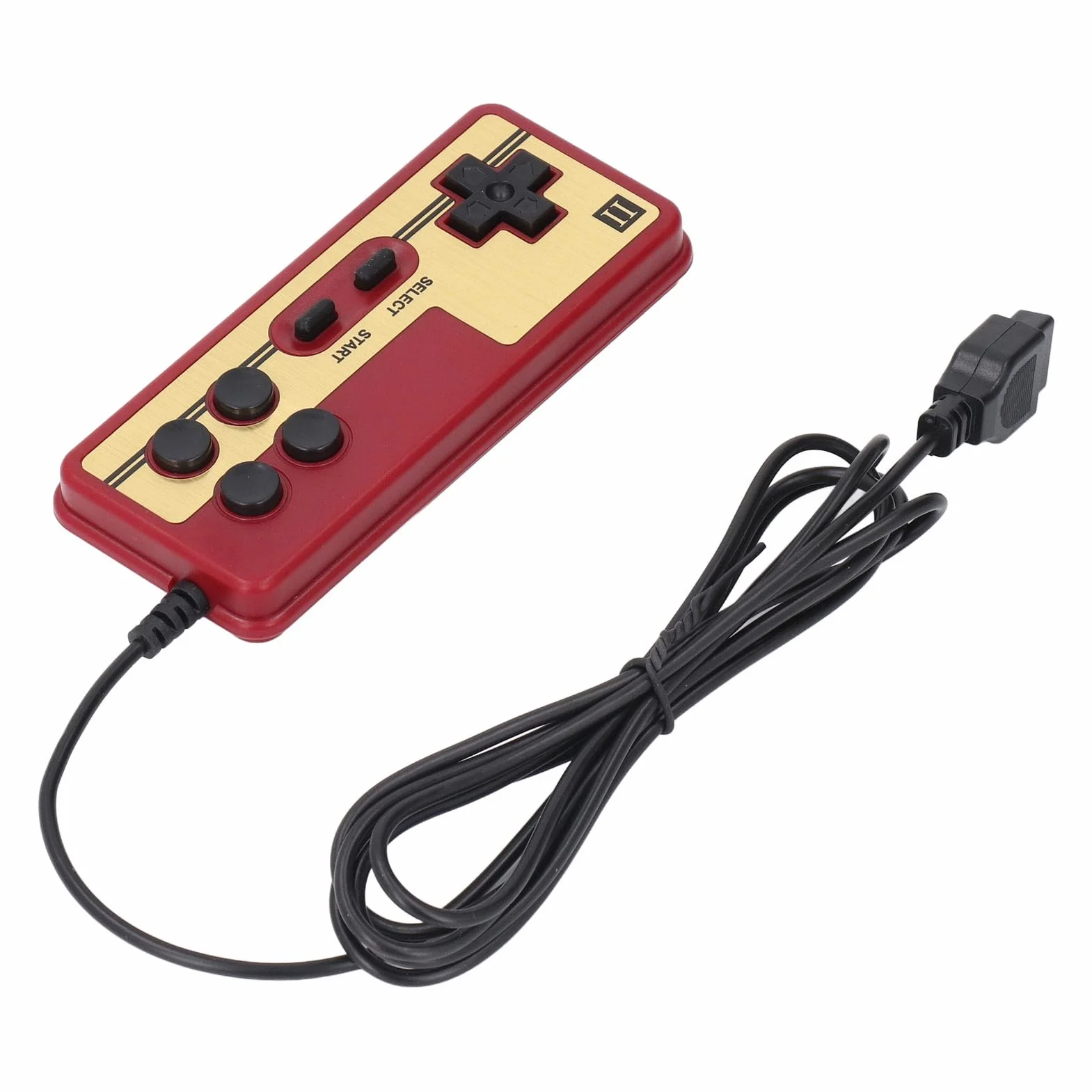 Retro Gaming Console, Przewodowa Rączka Odtwarzacza Gier z 9 Pinami Interfejsem Klasycznych Gier Telewizyjnych Retro Handheld Console