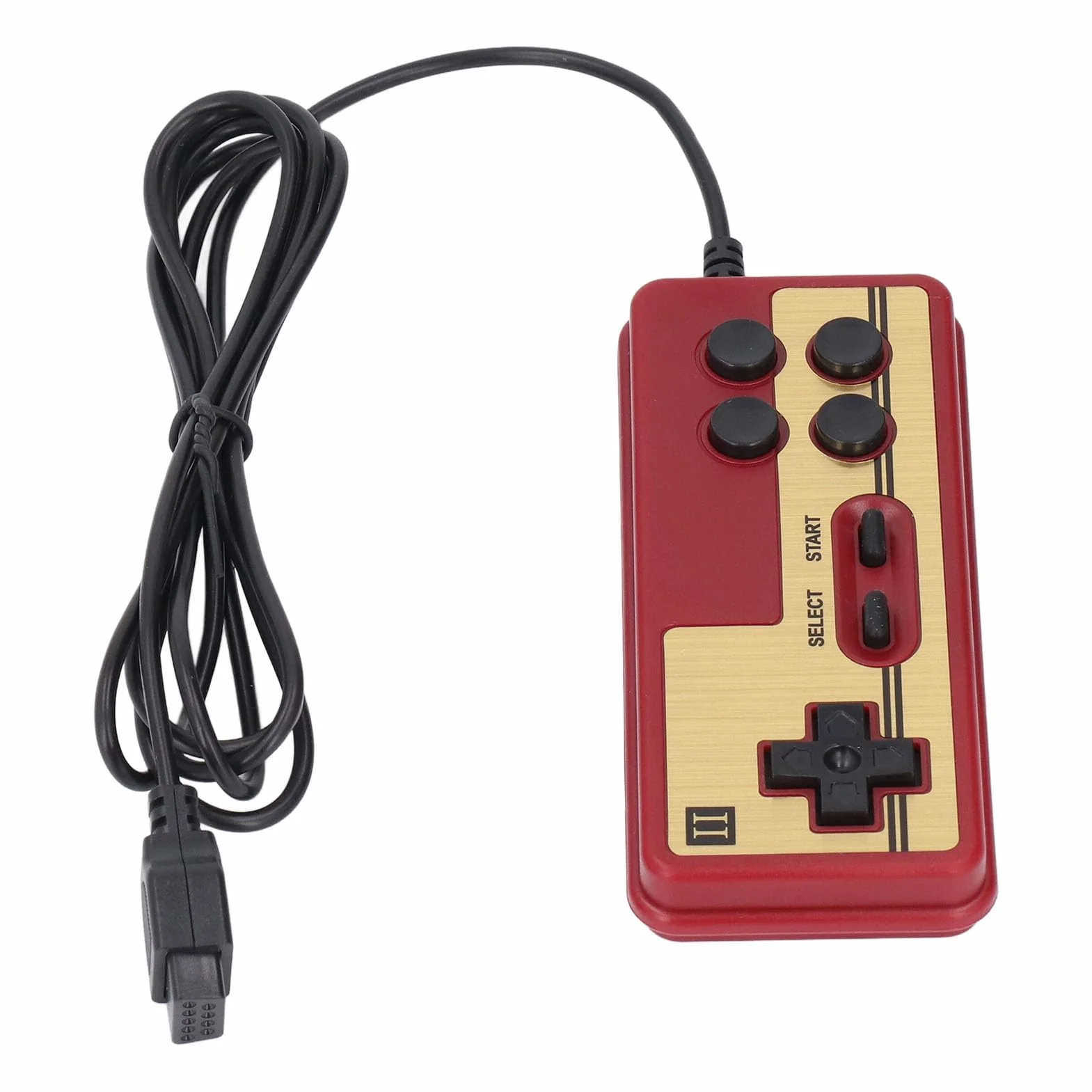 Retro Gaming Console, Przewodowa Rączka Odtwarzacza Gier z 9 Pinami Interfejsem Klasycznych Gier Telewizyjnych Retro Handheld Console