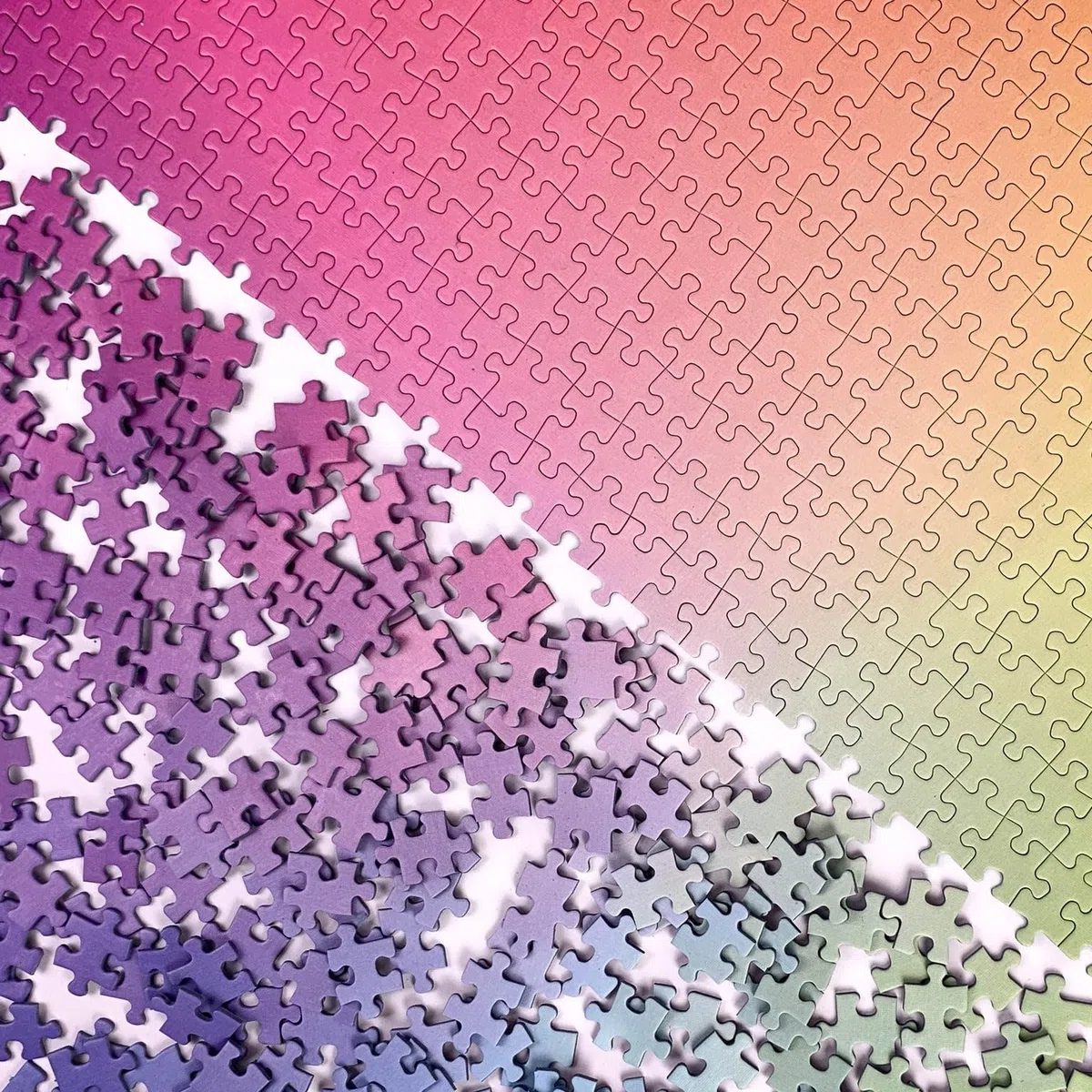Cloudberries Gradient Puzzle, Wielokolorowy