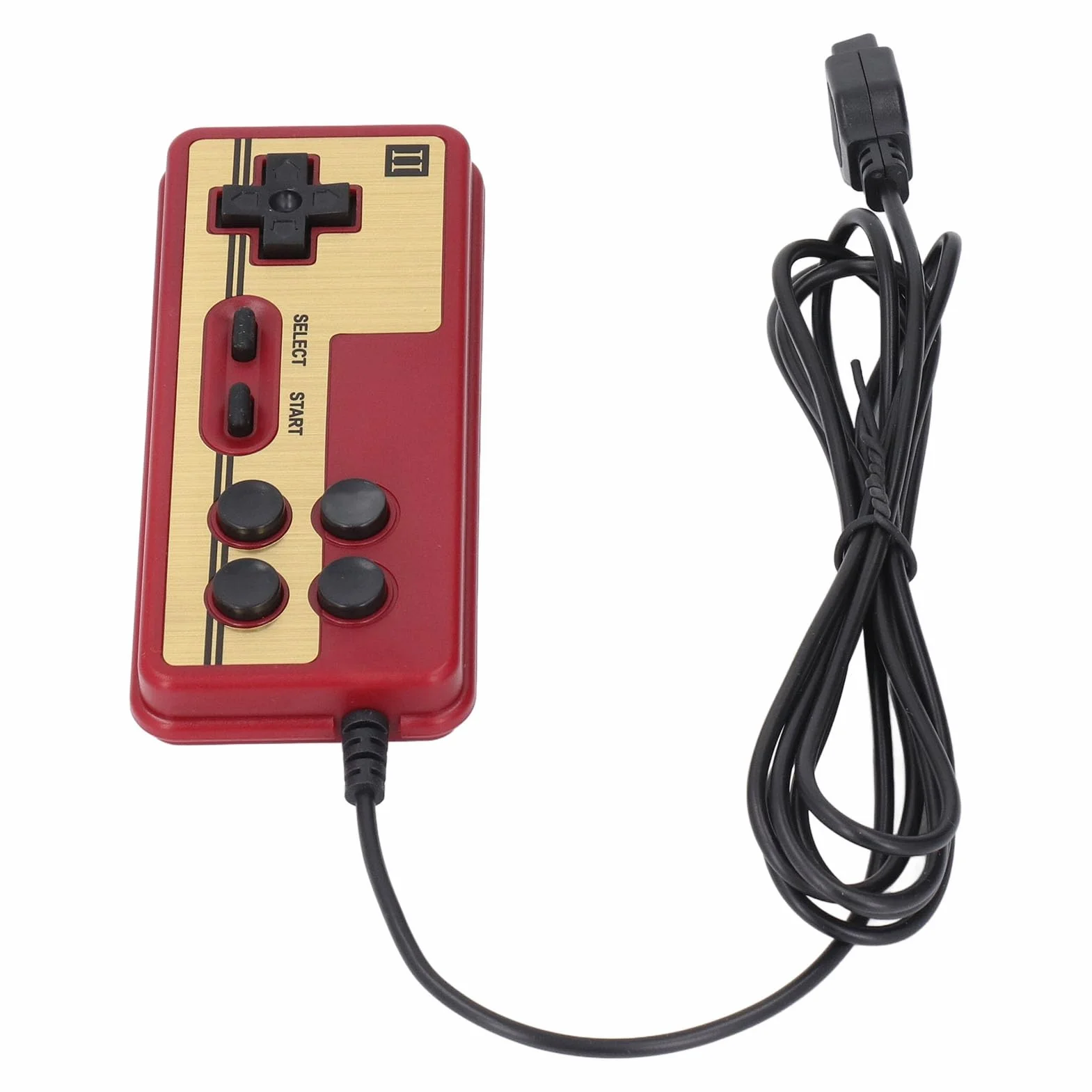Retro Gaming Console, Przewodowa Rączka Odtwarzacza Gier z 9 Pinami Interfejsem Klasycznych Gier Telewizyjnych Retro Handheld Console