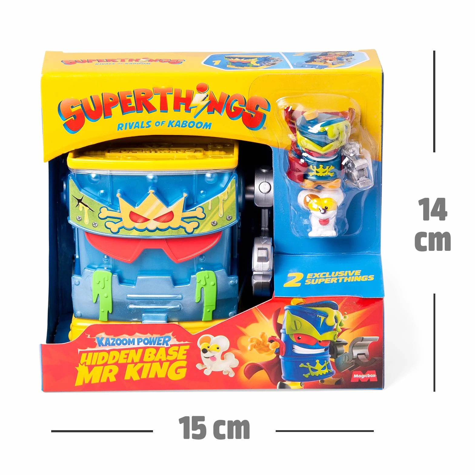 SUPERTHINGS KAZOOM POWER Tajna baza Mr Kinga z serialu animowanego - 1 Hidden Base, 1 Mr King, 1 Ron Ron