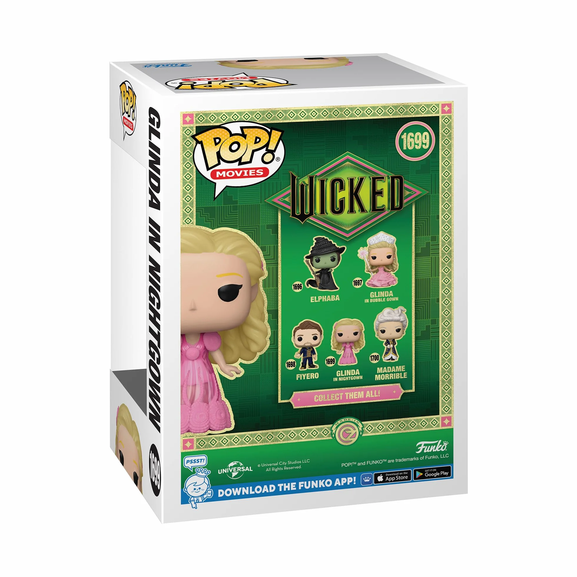 Funko Pop! Movies: WKD - Wicked - kolekcjonerska figurka winylowa - pomysł na prezent - oficjalny towar - zabawki dla dzieci i dorosłych - fanów filmów - figurka modelki dla kolekcjonerów i