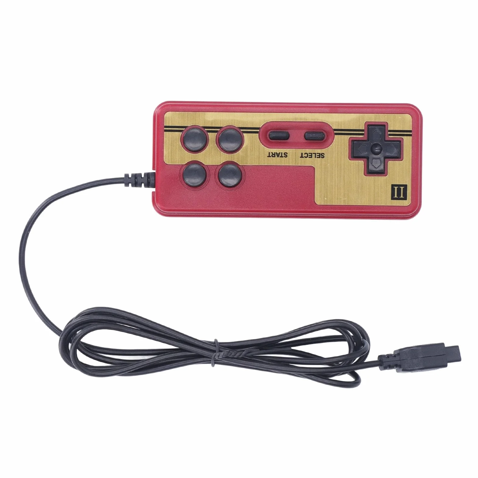 Retro Gaming Console, Przewodowa Rączka Odtwarzacza Gier z 9 Pinami Interfejsem Klasycznych Gier Telewizyjnych Retro Handheld Console