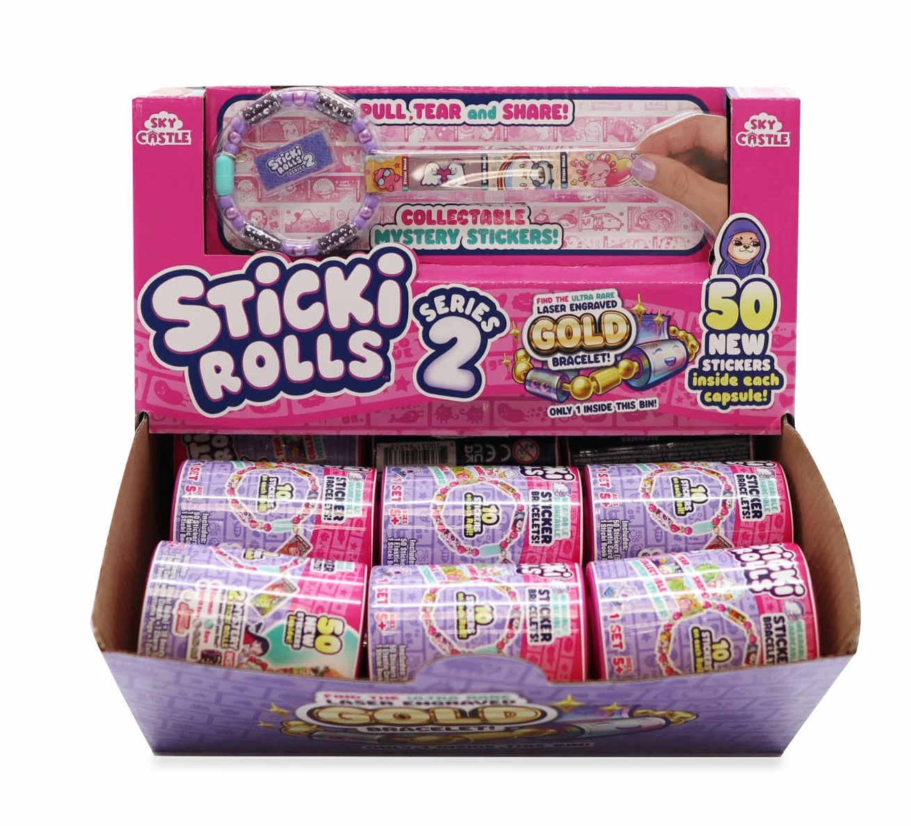 Sticki Rolls S2 Gravity Feed Sticki Band Capsule 24-częściowy zestaw