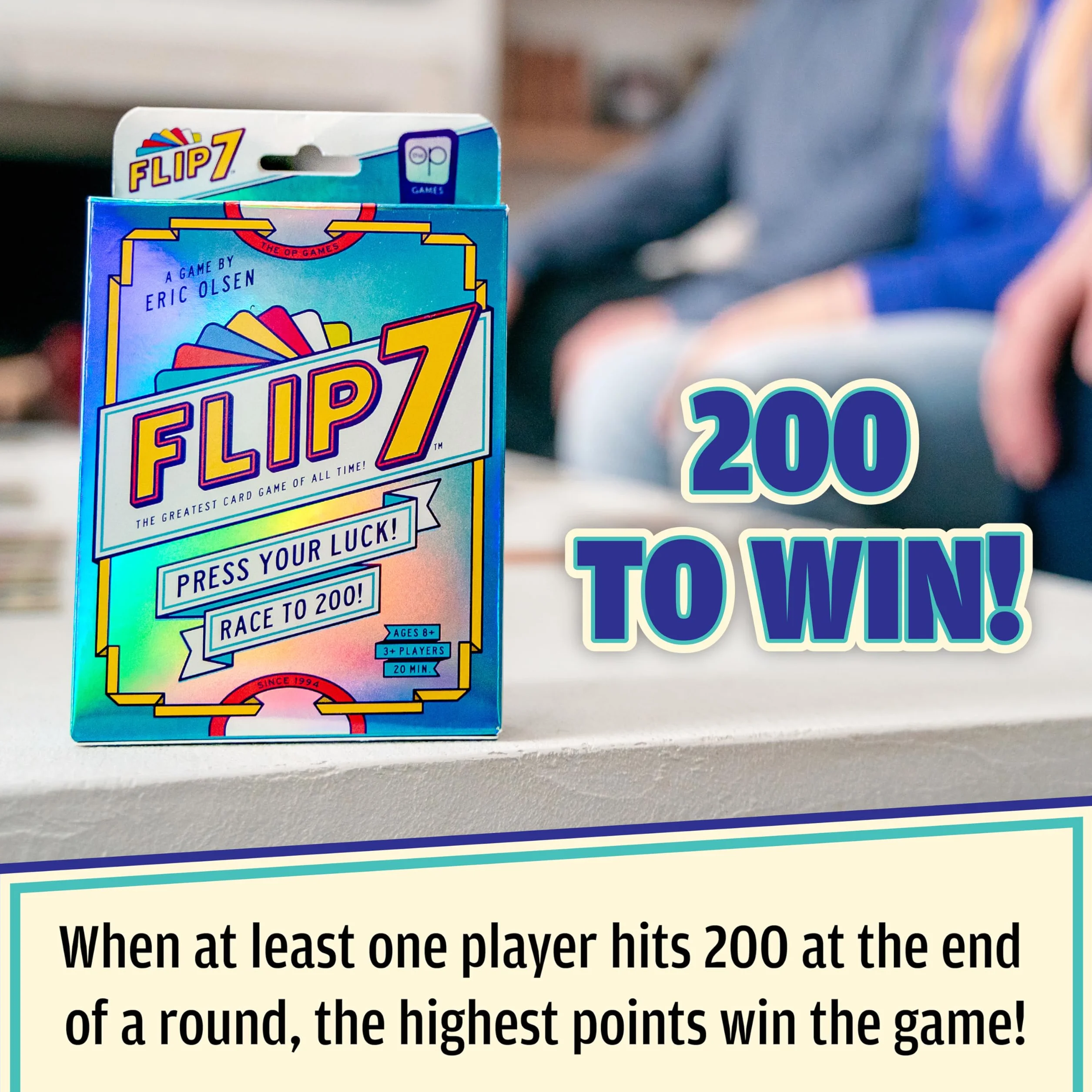 Flip 7™ Gra Karciana | Kompaktowy Rodzinny Zestaw | Połączenie Szczęścia i Strategii | Szybka do Nauczenia | 94 Karty | Zasady w Języku Angielskim