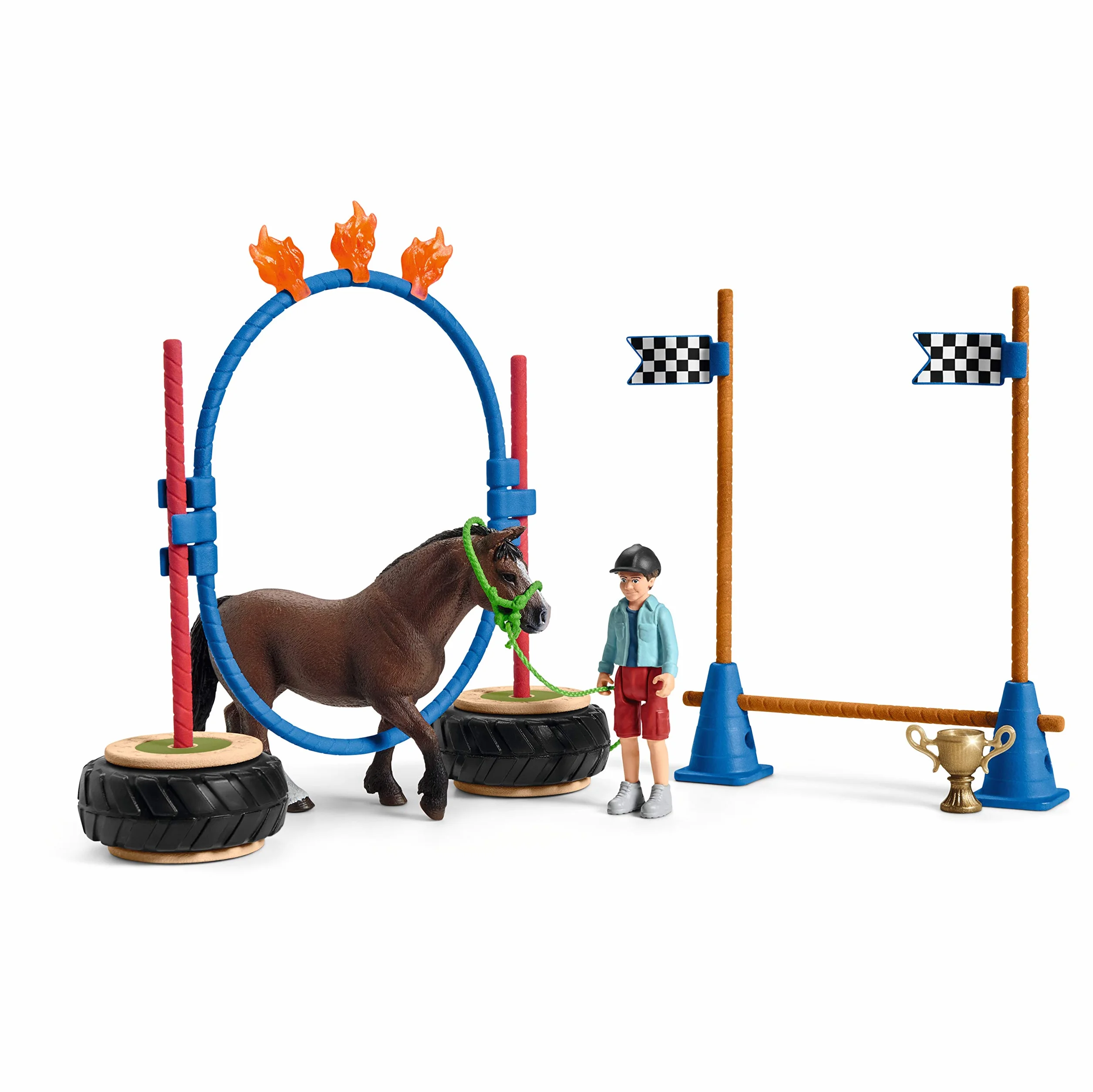 Schleich Slh42482 Wyścig Zręcznościowy Dla Kuców