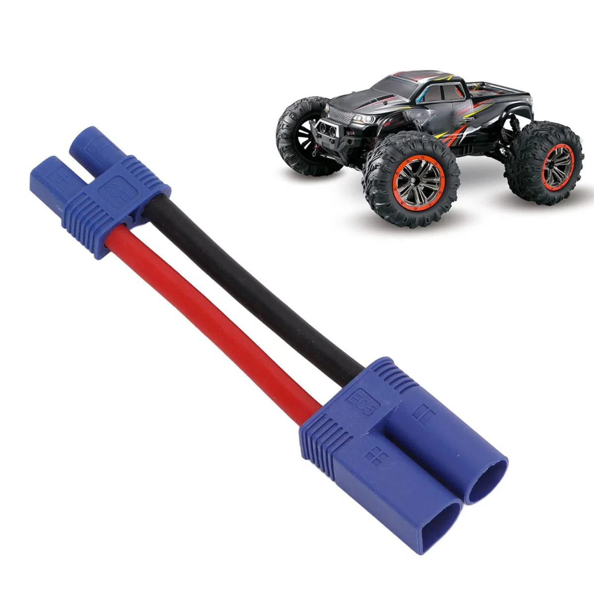 EC5 Męski na EC3 żeński Kabel, 12AWG EC5 Męski na EC3 żeński Adapter Złącza do Podłączenia Akumulatora i ESC dla RC Model Samochodu, Model Samolotu