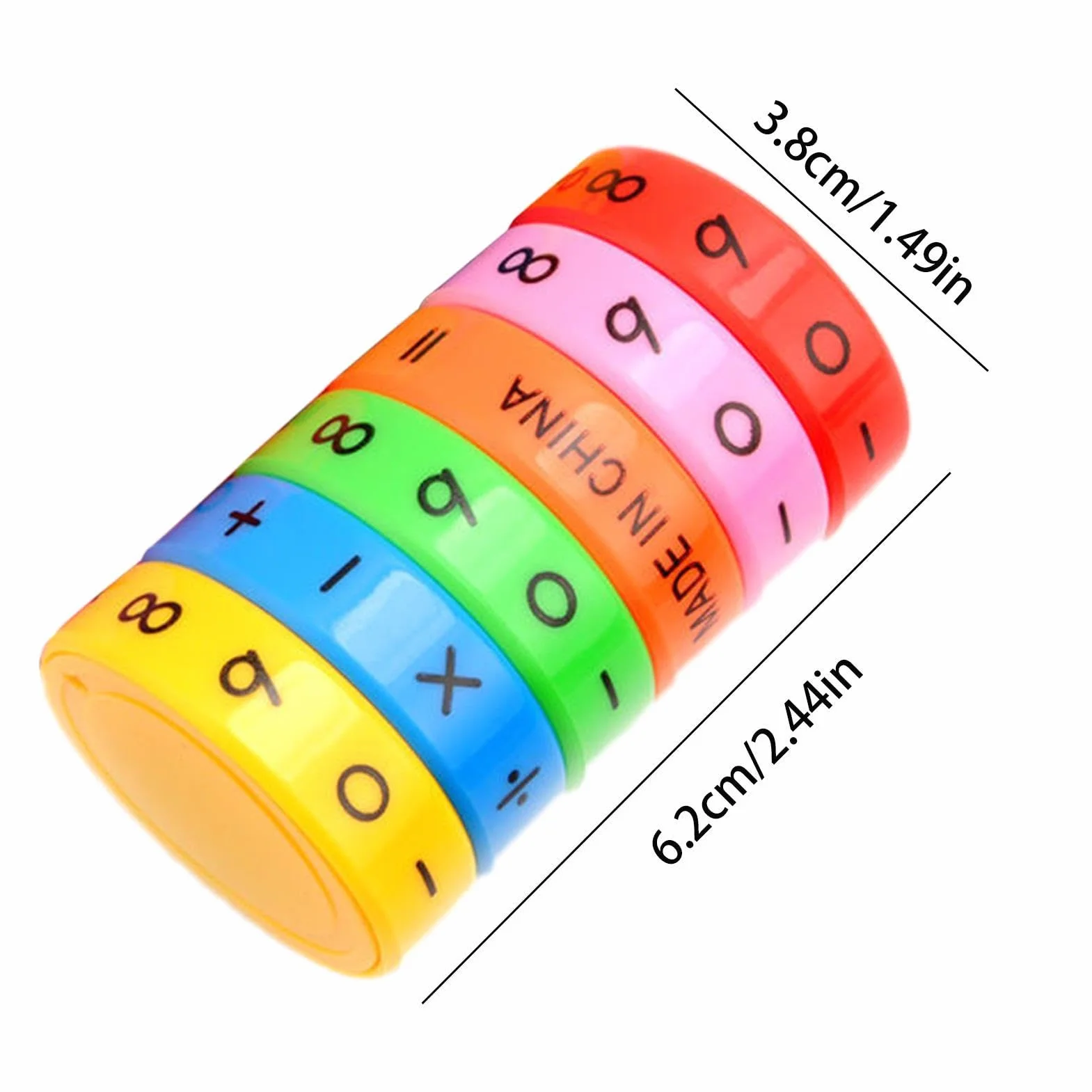 Matematyczna zabawka edukacyjna, matematyczne gry manipulacyjne, obracająca się kostka liczb matematycznych | Gra liczbowa do dodawania, odejmowania, mnożenia, dzielenia i integralności