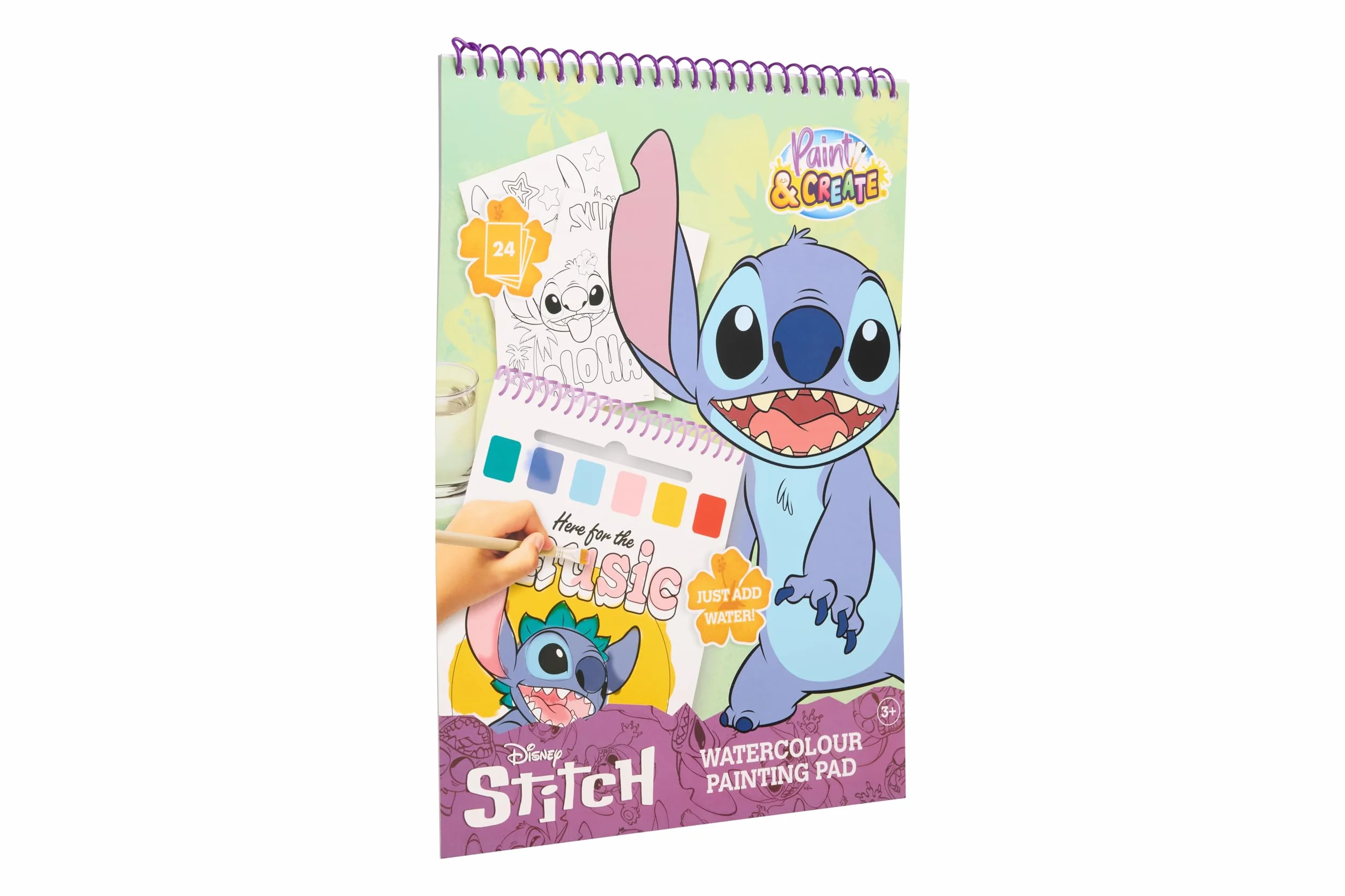 Kolorowanka akwarela stitch
