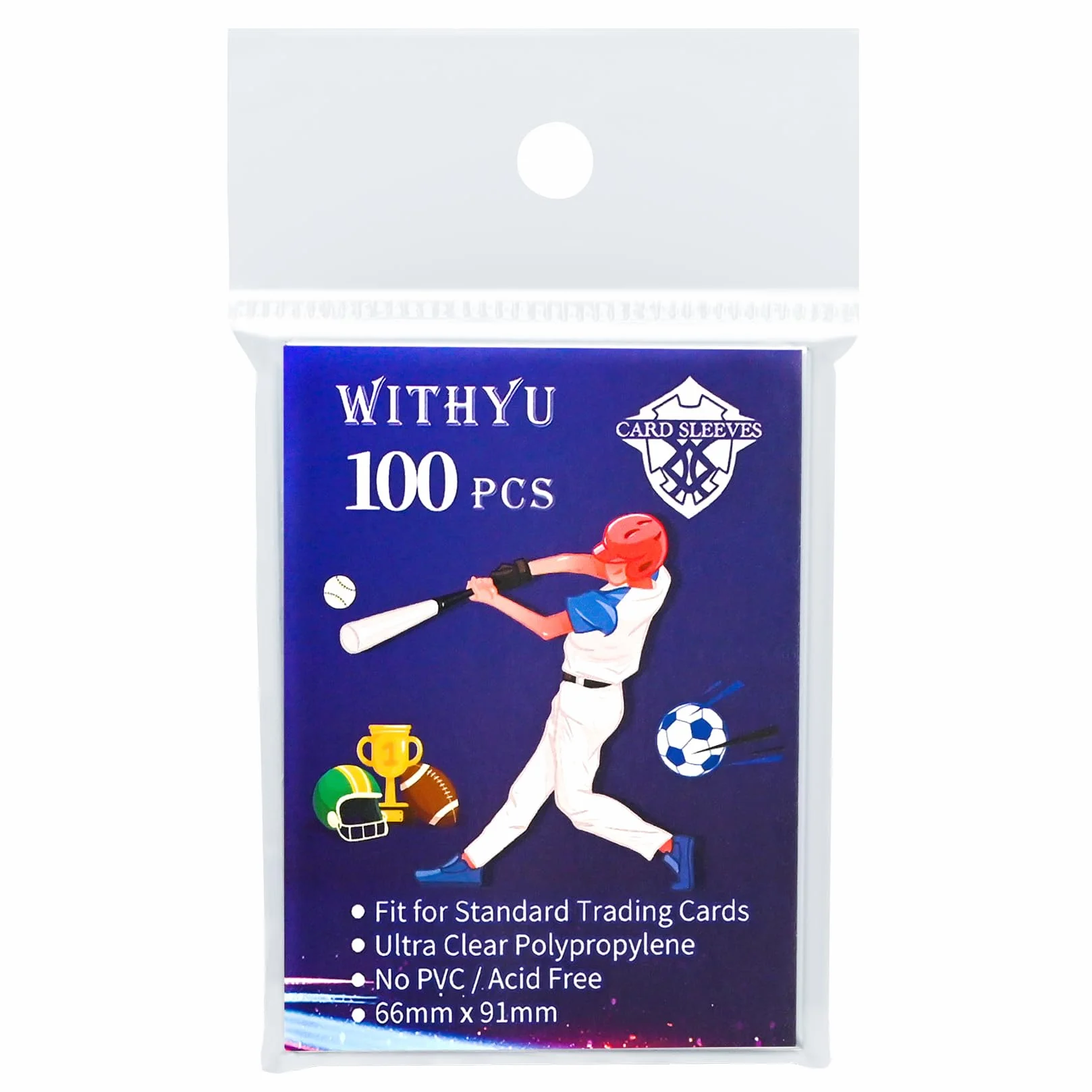 400 szt. miękkich rękawów na karty kolekcjonerskie, ładowane od góry rękawy na standardowe karty 6,3 cm x 8,9 cm, ultra-przezroczyste etui na karty do gier, piłki nożnej, kart sportowych, mini zdjęć
