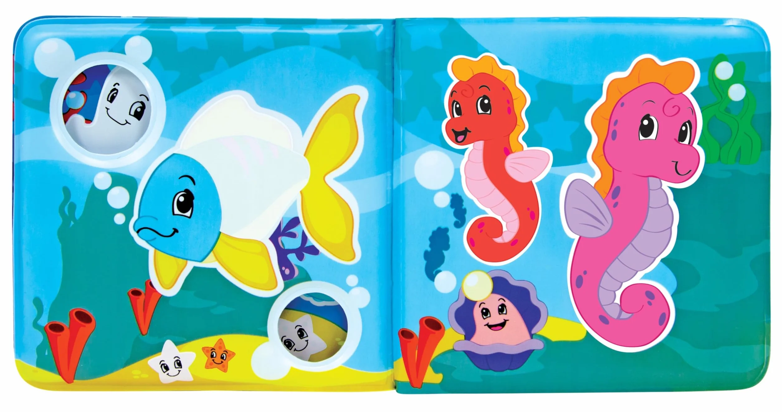 Simba 104010065 - ABC magiczna książka kąpielowa, obrazy ze zmianą koloru, zawieszka z piszczałką, 8 stron, 13 x 13 cm, od 6 miesięcy