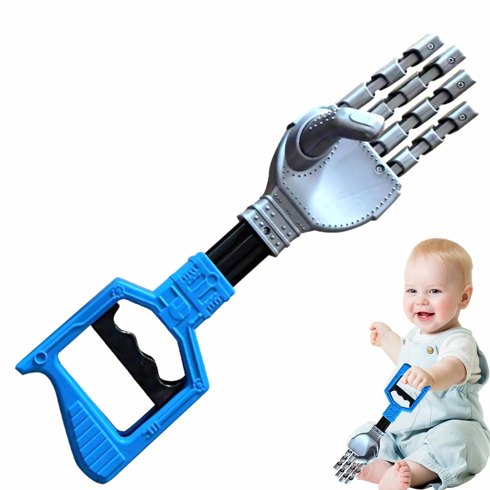 Robotic Arm Grabber Tool Interactive Toy - Educational | Robot Arm Hand Grabber with Robust Build & Vivid Finish Matte Texture for Fine Motor Toys Hand Eye Coordination Play Activity