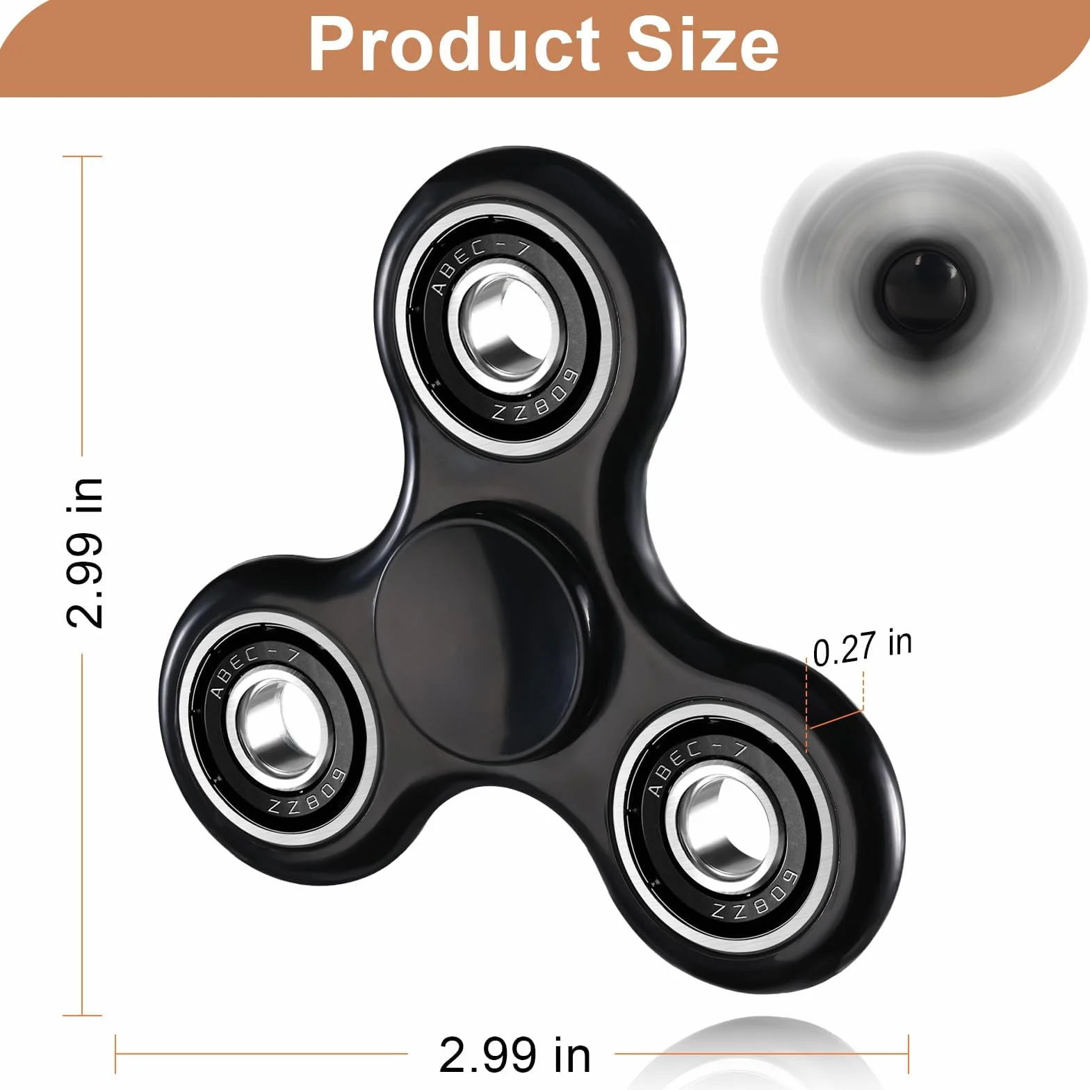 SCIONE Fidget Spinner zabawka, 1 opakowanie, fajna zabawka Fidget dla dzieci i dorosłych, sensoryczna zabawka przeciwlękowa dla autyzmu ADHD, przenośna zabawka ręczna do biura, szkoły i podróży