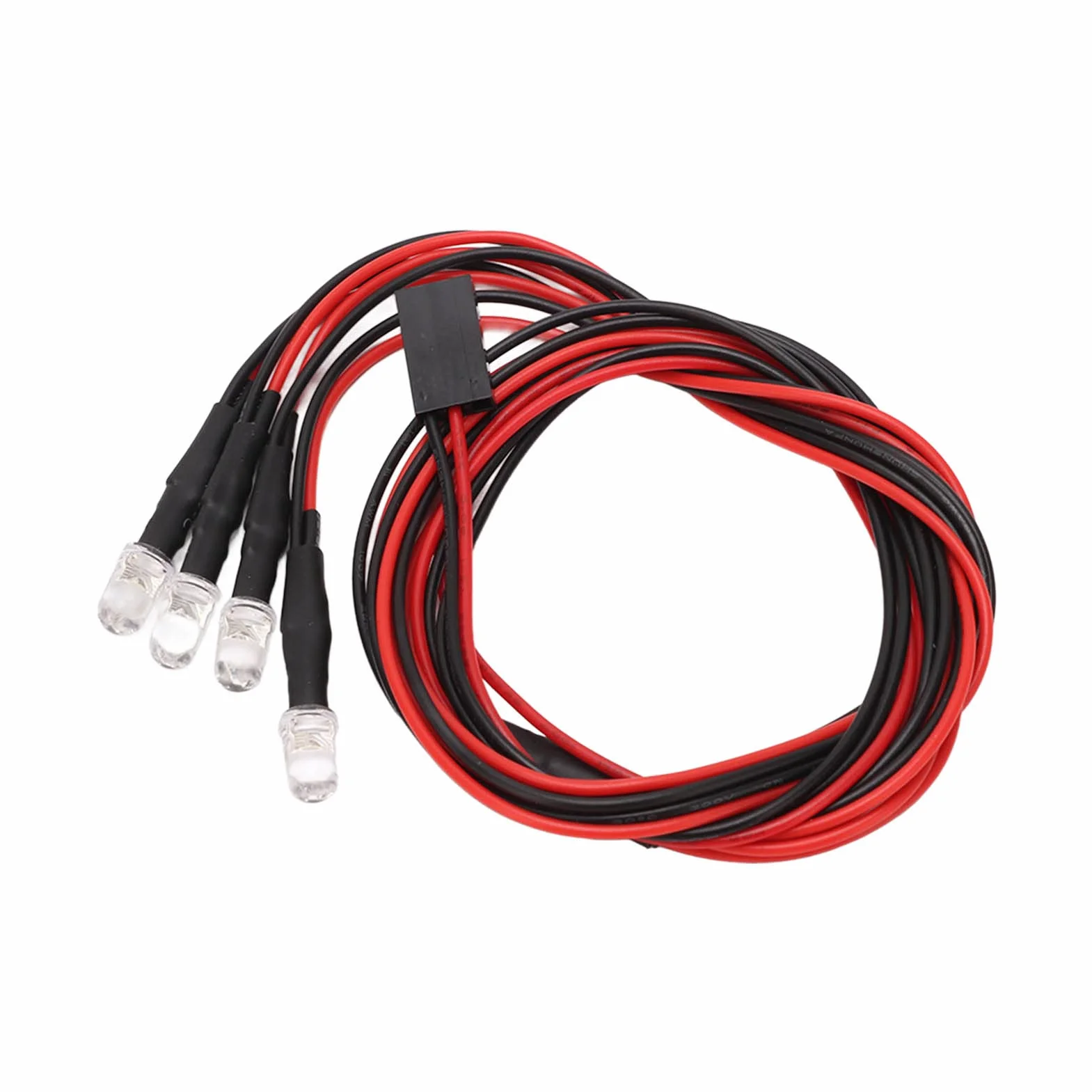 Silikon 4 LED RC High Brillo Red Automobile dla Zmodyfikowanych Reflektorów 4 Gry 20 Diod LED