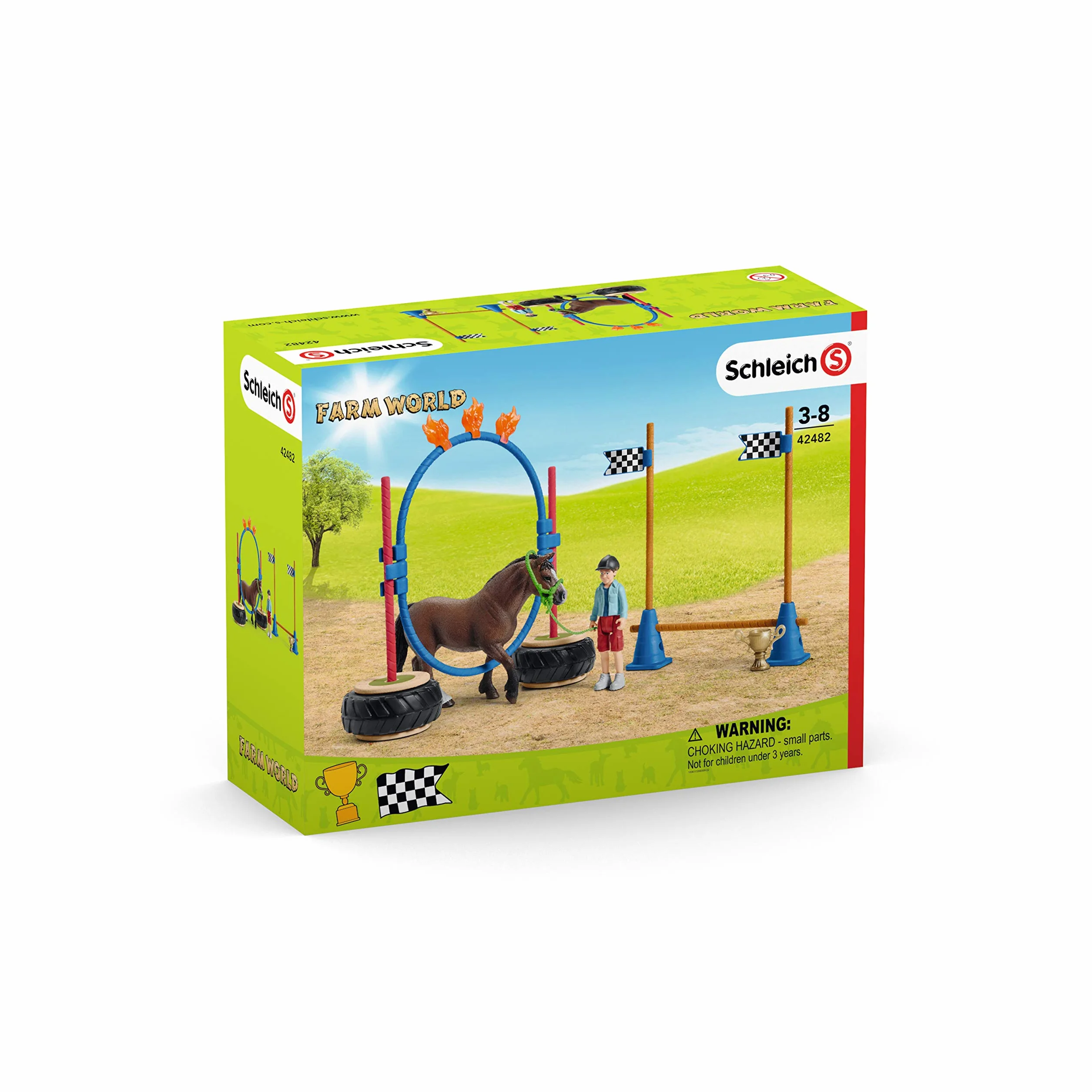 Schleich Slh42482 Wyścig Zręcznościowy Dla Kuców