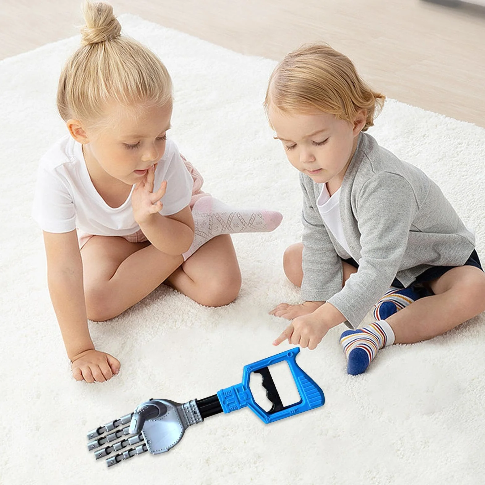 Robotic Arm Grabber Tool Interactive Toy - Educational | Robot Arm Hand Grabber with Robust Build & Vivid Finish Matte Texture for Fine Motor Toys Hand Eye Coordination Play Activity
