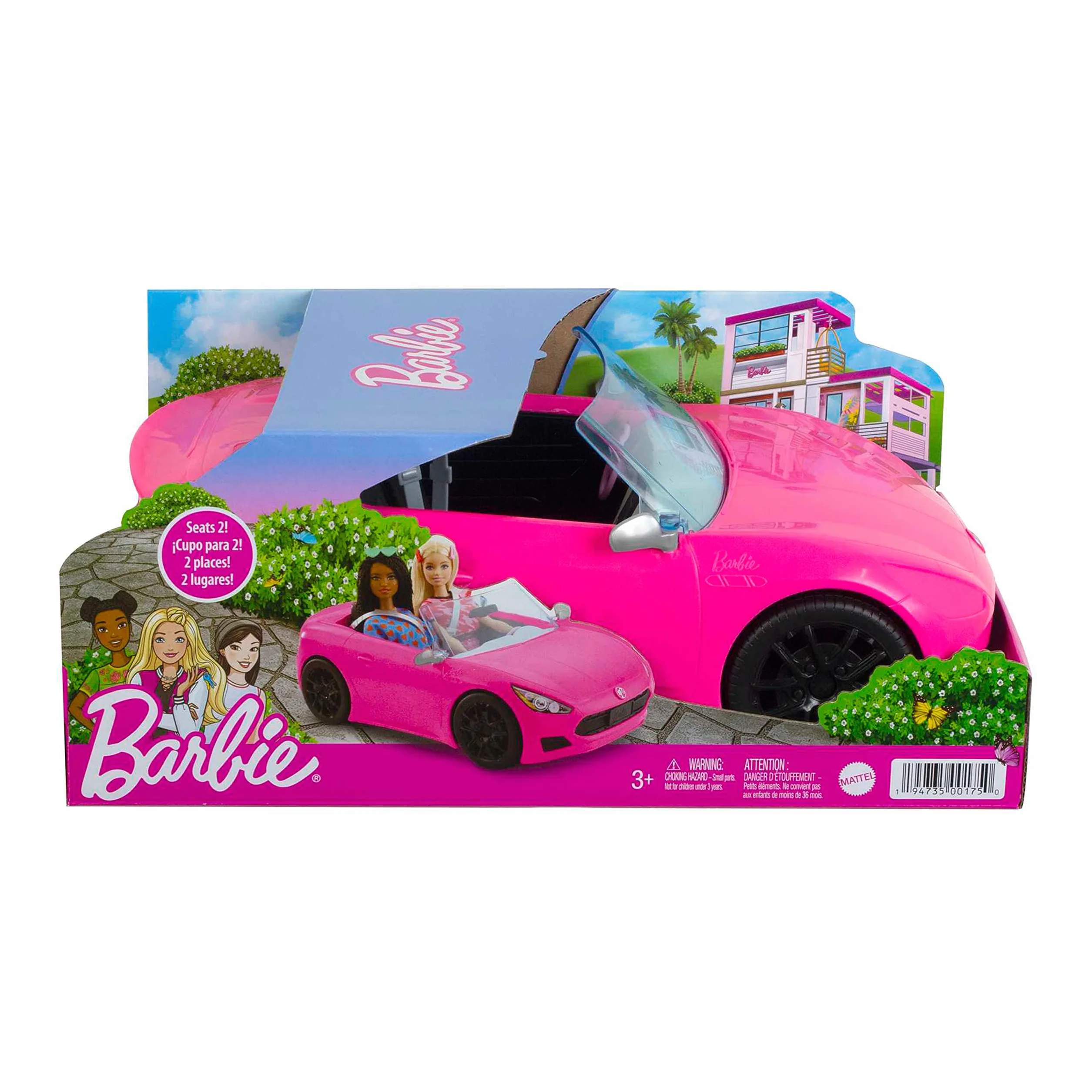 Barbie Barbie Hbt92 Zabawkowy Samochód, Różowy/Czarny, Od 3 Lat