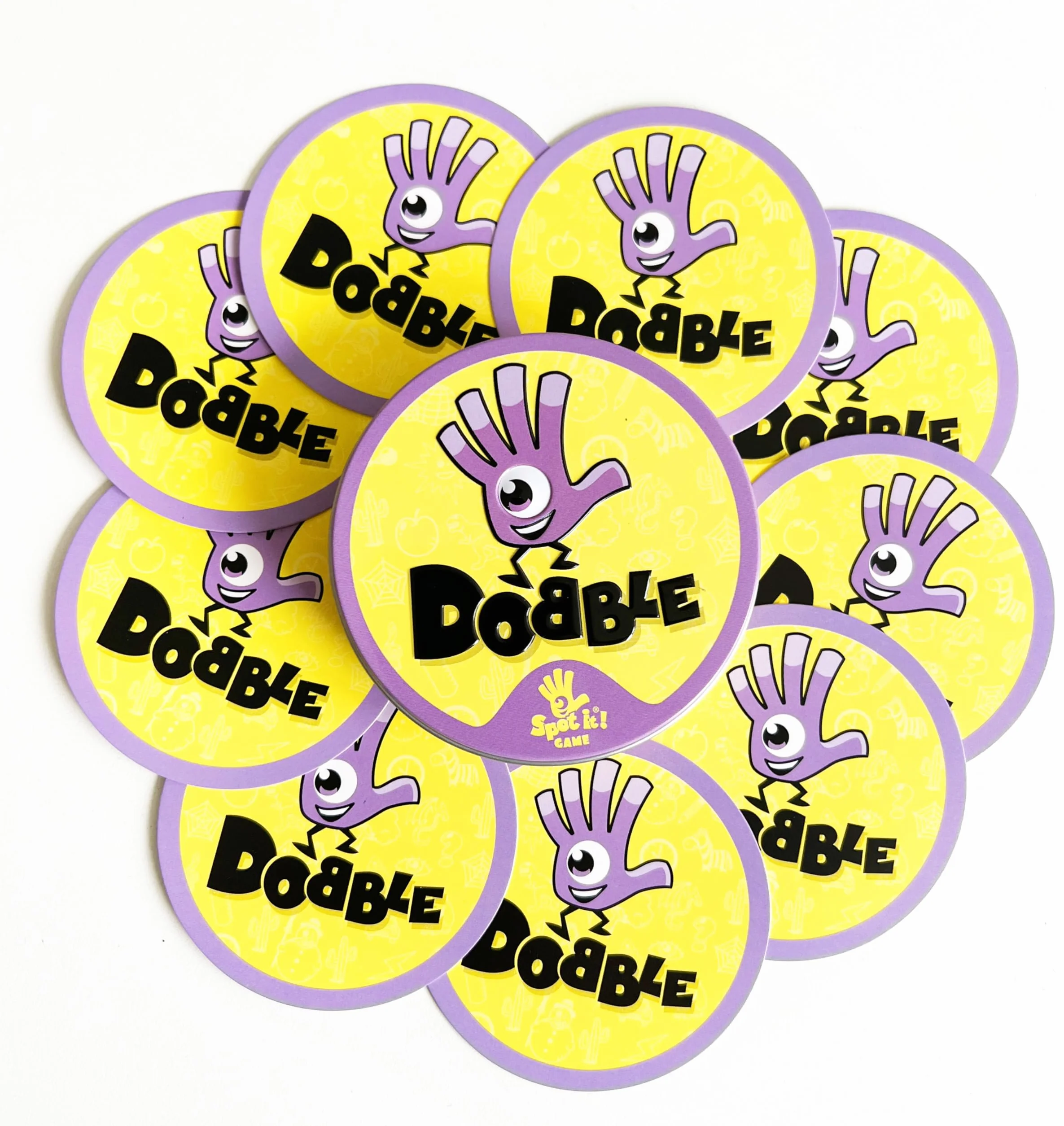 Asmodee: Dobble Classic Blister Eco, wersja mini, zabawna gra karciana dla całej rodziny, 5 minigier, 2-8 graczy, 6+ lat, wydanie włoskie
