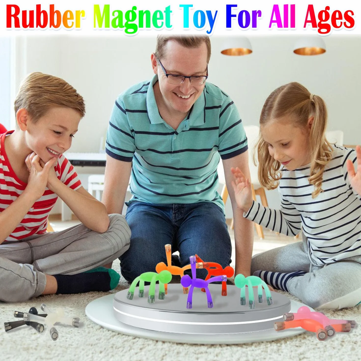 JRD&BS WINL Mini magnetyczne figurki zabawki dla dziecka, magnesy do zabawy, magnesy na lodówkę, podróżne, 10 sztuk