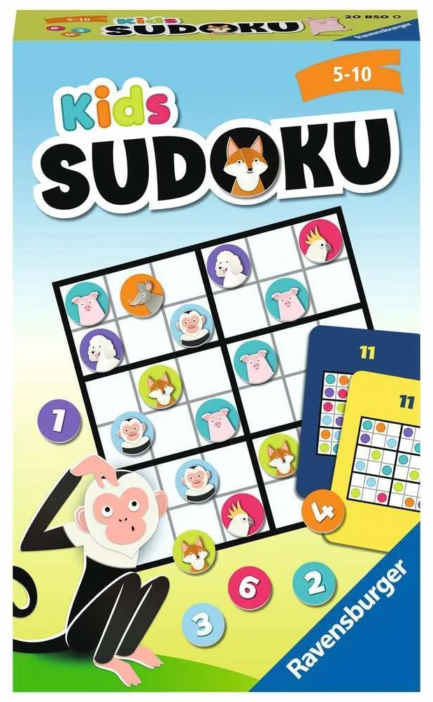 Ravensburger Kids Sudoku, Biały, Od 5 do 10 lat