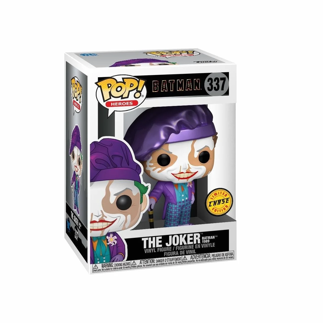 Funko POP! Heroes: DC Batman 1989 - Joker z kapeluszem - 1/6 szans na rzadki wariant pościgu - DC Comics - kolekcjonerska figurka winylowa - pomysł na prezent - oficjalny towar