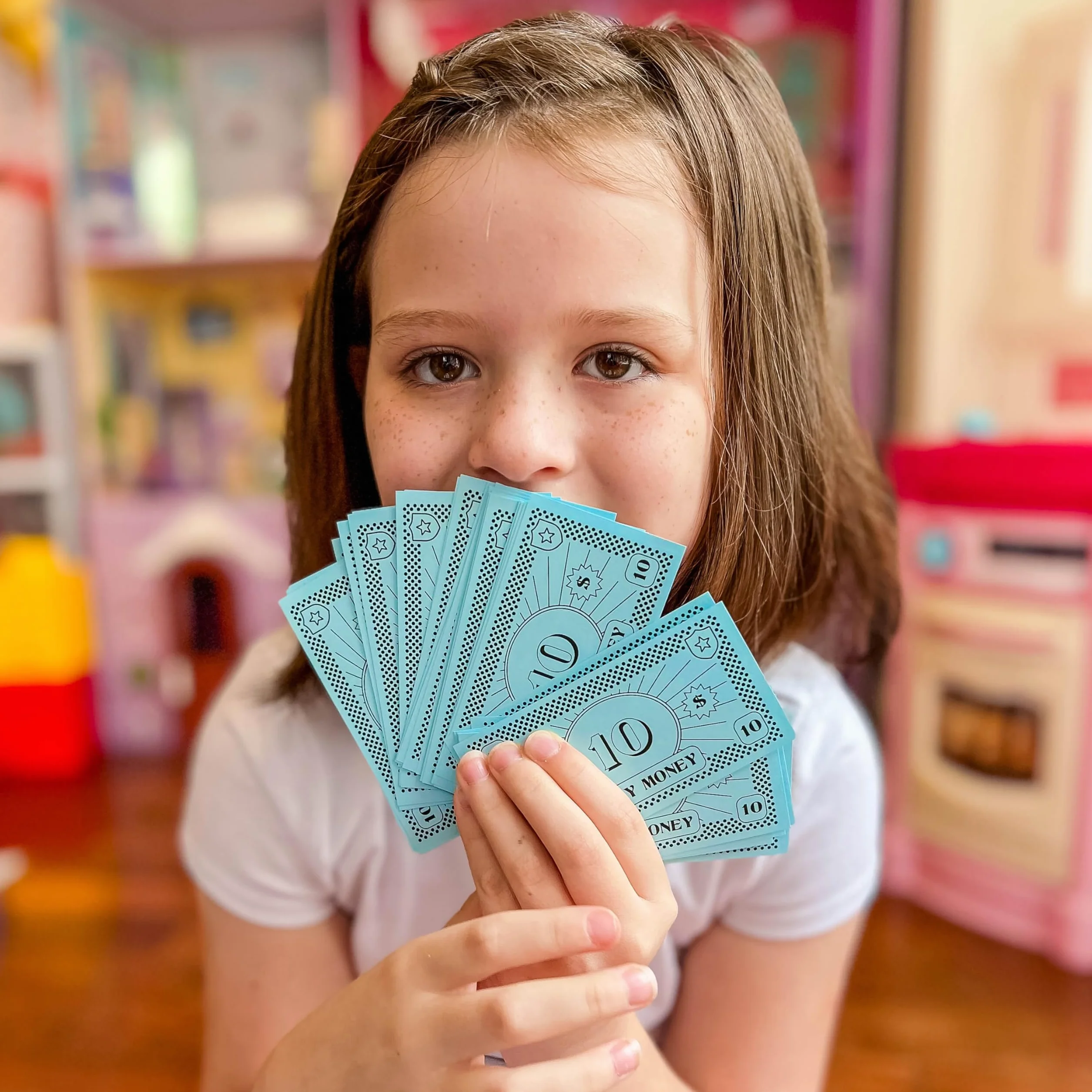 Fikcyjne pieniądze Opoly - 520 sztuk pieniędzy na gry planszowe - 65 każdego banknotu w 8 pucharach- 1, 5, 10, 20, 50, 100, 500, & 1000 zł - Papierowa waluta do kasjera gier symulacyjnych, wkład