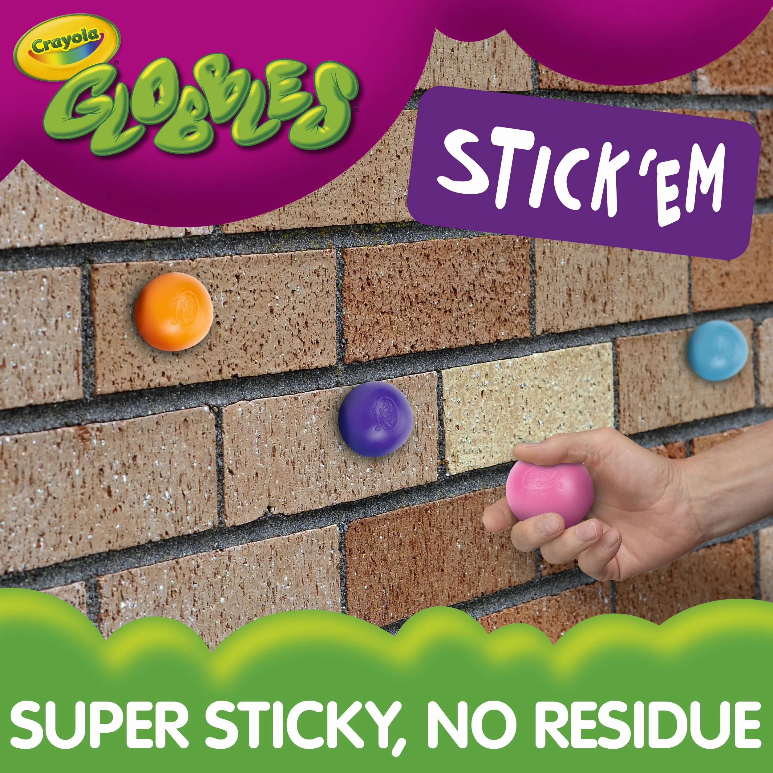 CRAYOLA GLOBBLES 6/PKG ASSRT COLR, wielokolorowe, jeden rozmiar