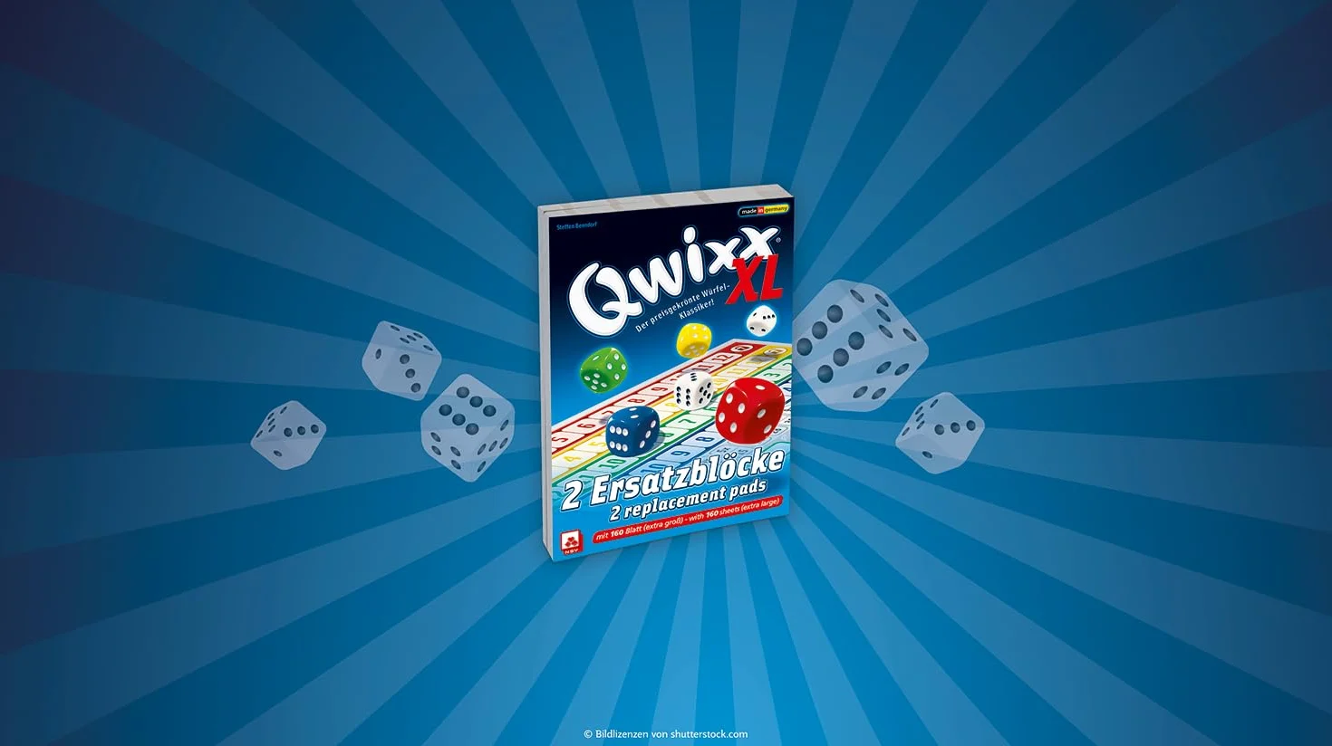 Qwixx XL - Ersatzblöcke (2er)