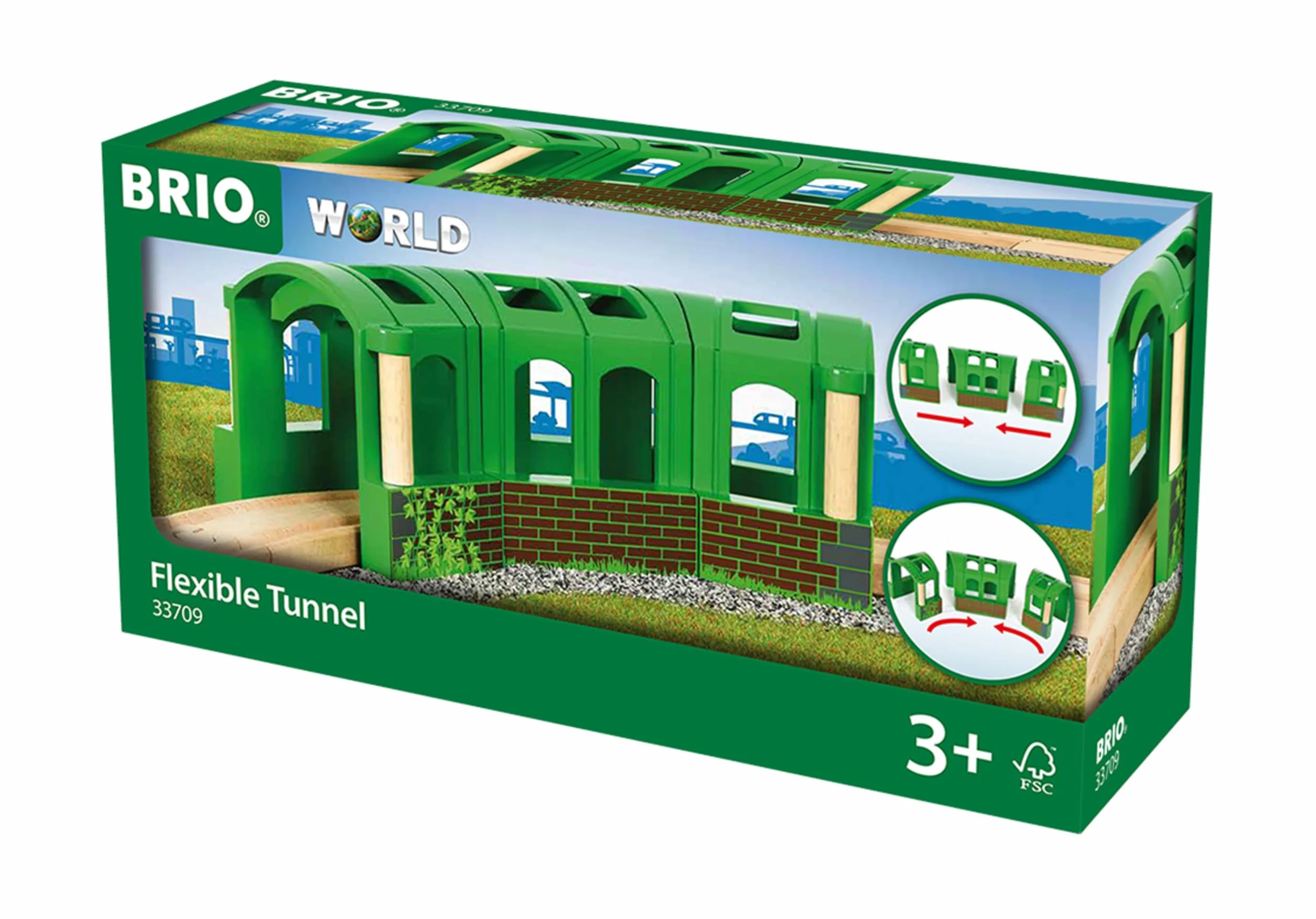 Brio 63370900 Elastyczny Tunel (63370900) Bezpieczna Zabawka Dla Dzieci Powyżej 3 Lat