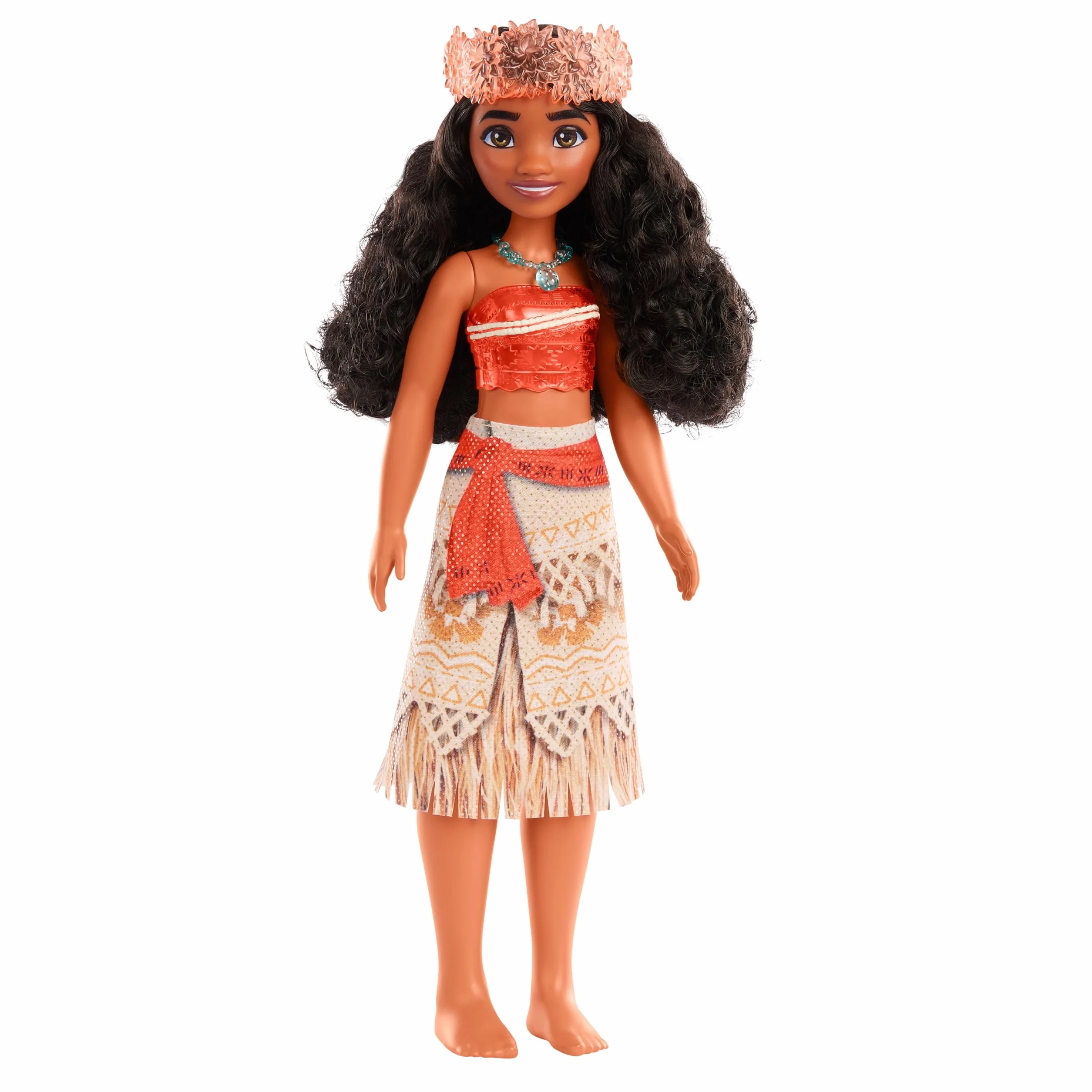Mattel Księżniczka Disneya Vaiana Lalka z punktami zgięcia, ubrankiem i akcesoriami inspirowanymi filmem Disneya, prezent dla dzieci HPG68