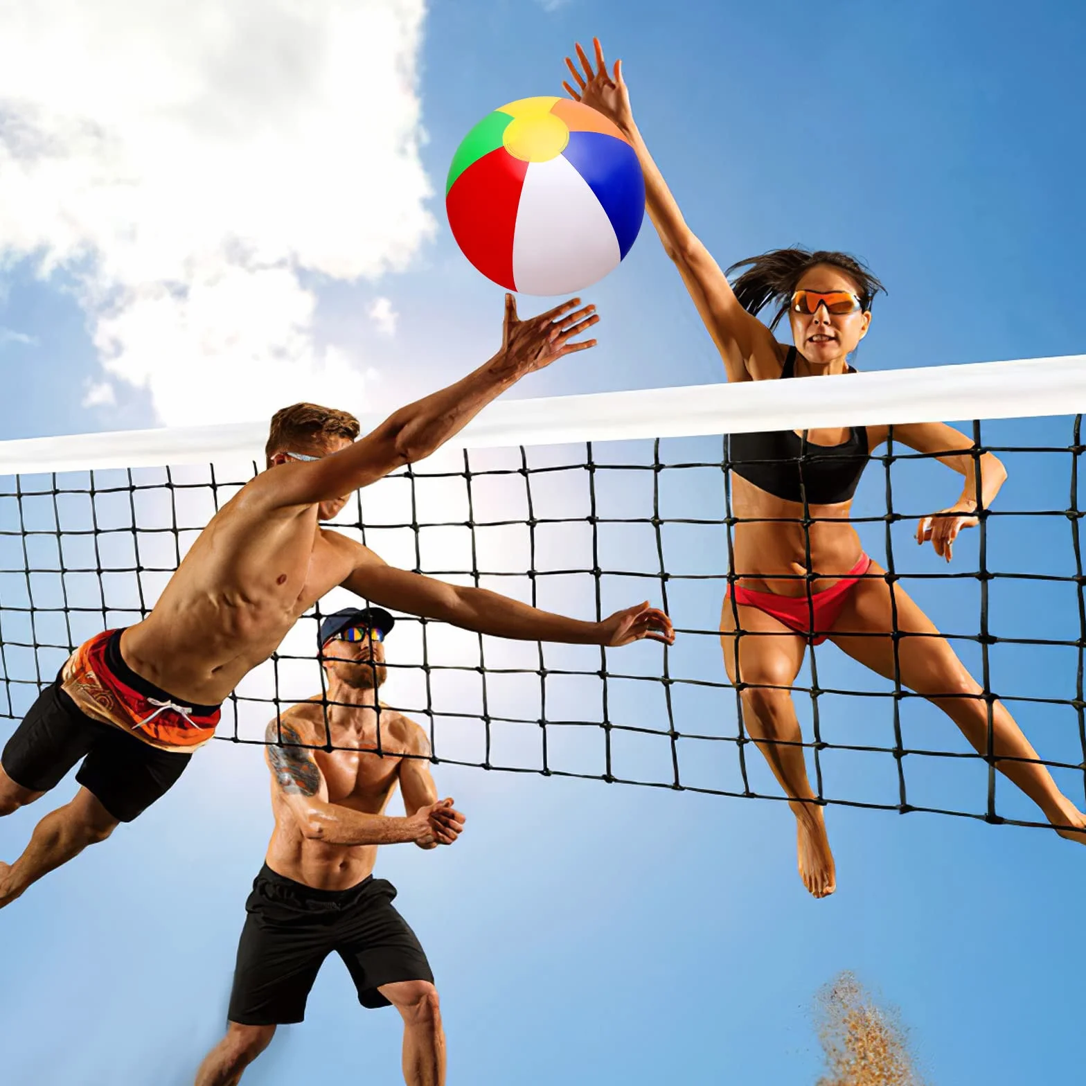 Abeillo Nadmuchiwane piłki wodne 33 cm 2 sztuki piłka do pływania na plażę basen