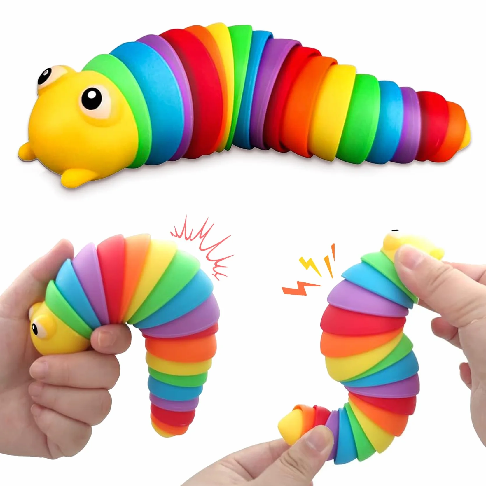 Yolistar Zabawka fidget Fidget Toys, zabawna, elastyczna, kreatywna, 3D, zabawka dla niemowląt, zabawka dla dorosłych i dzieci, autystów