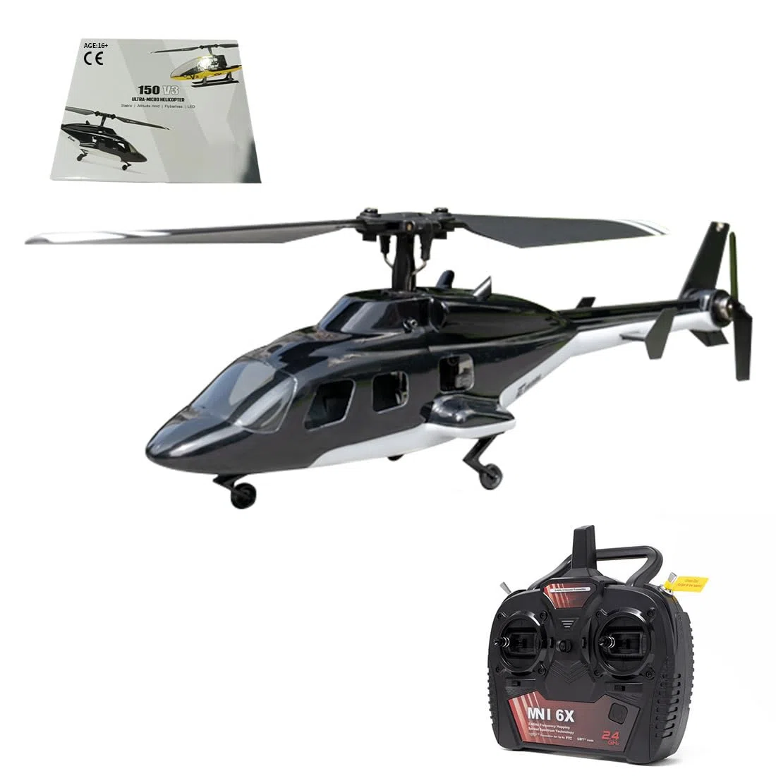 F150BL V3 Airwolf RC helikopter dla dorosłych, 2,4 G, 5 CH, helikopter RC, model samolotu RC, myśliwski dron RC, zabawka, prezent, wersja RTF