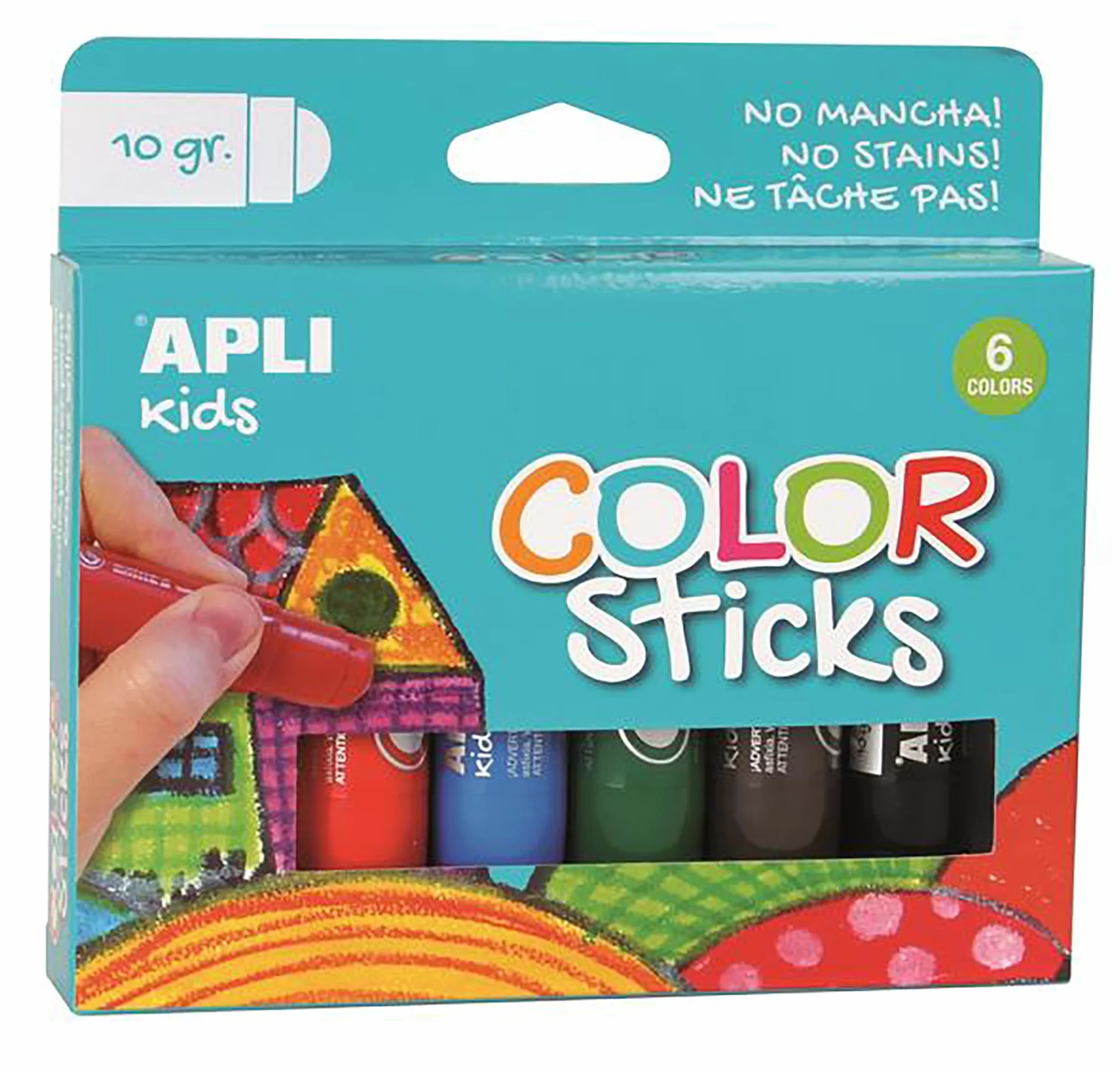 APLI agipä – 14227 – zestaw 6 tubek w kolorze gwaszy Solid – 10 g