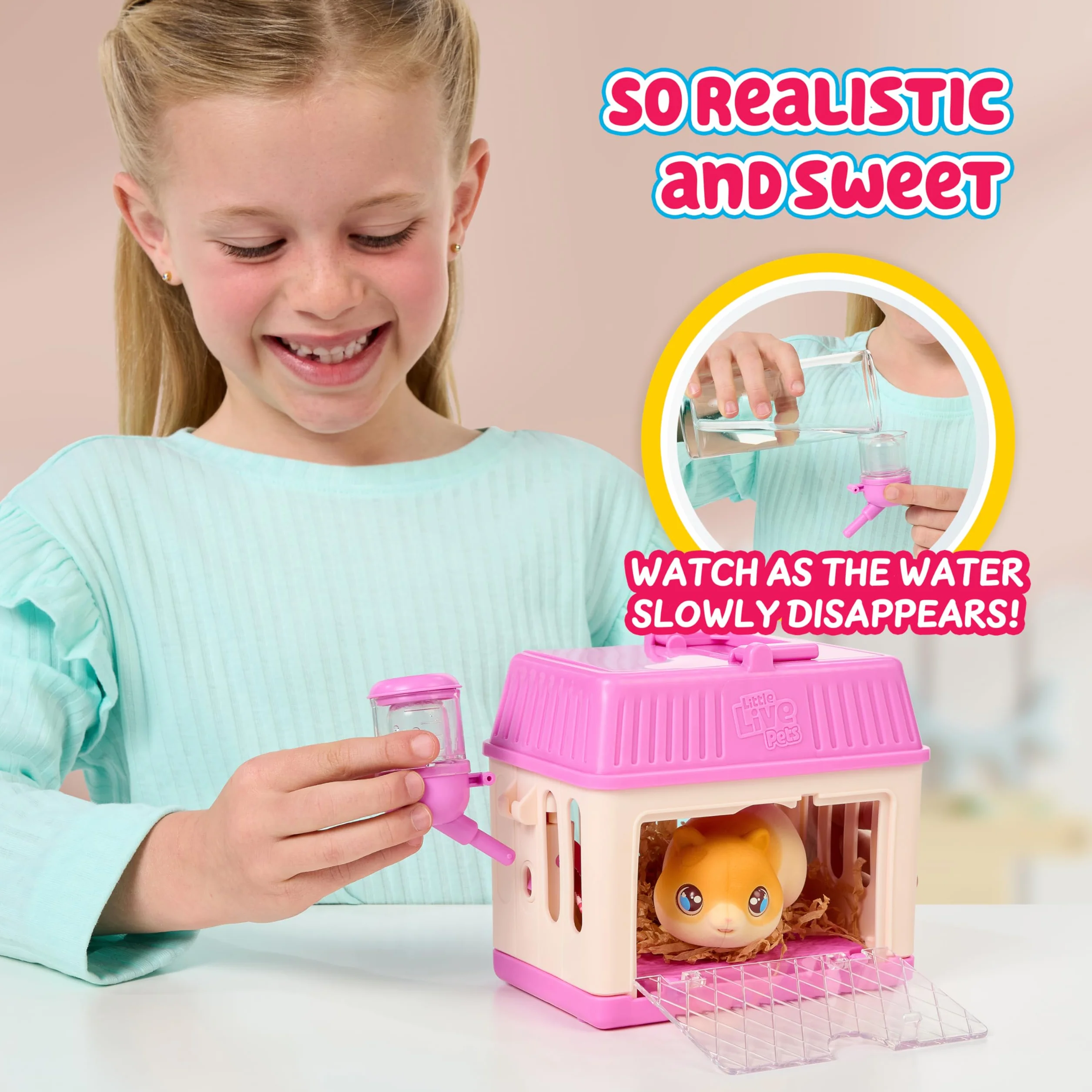 Little Live Pets – Mama Surprise Minis Chomik, zadbaj o swoją mamę chomika lub zajączka w swoim stajni i gorące 2, 3 lub 4 mini niemowlęta