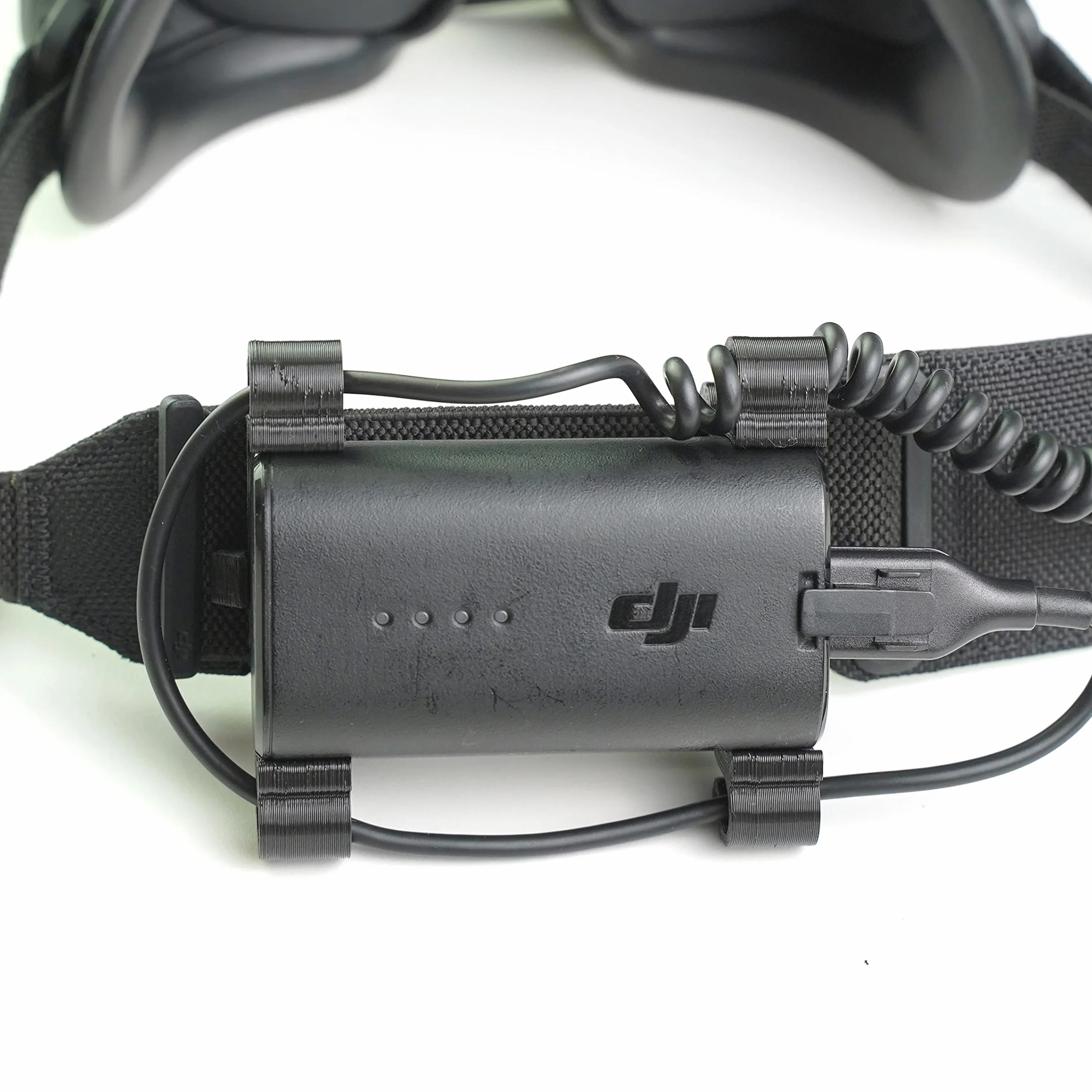 Uchwyt na baterię pasuje do okularów DJI Goggles 2/V2 FPV (do Avata, DJI FPV drona) (czarny)