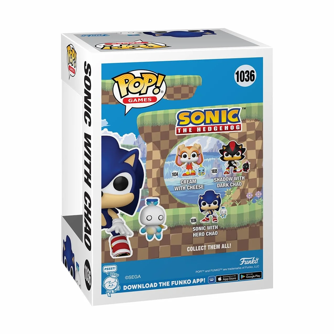Pop! Vinyl - Sonic - Sonic w/ Chao